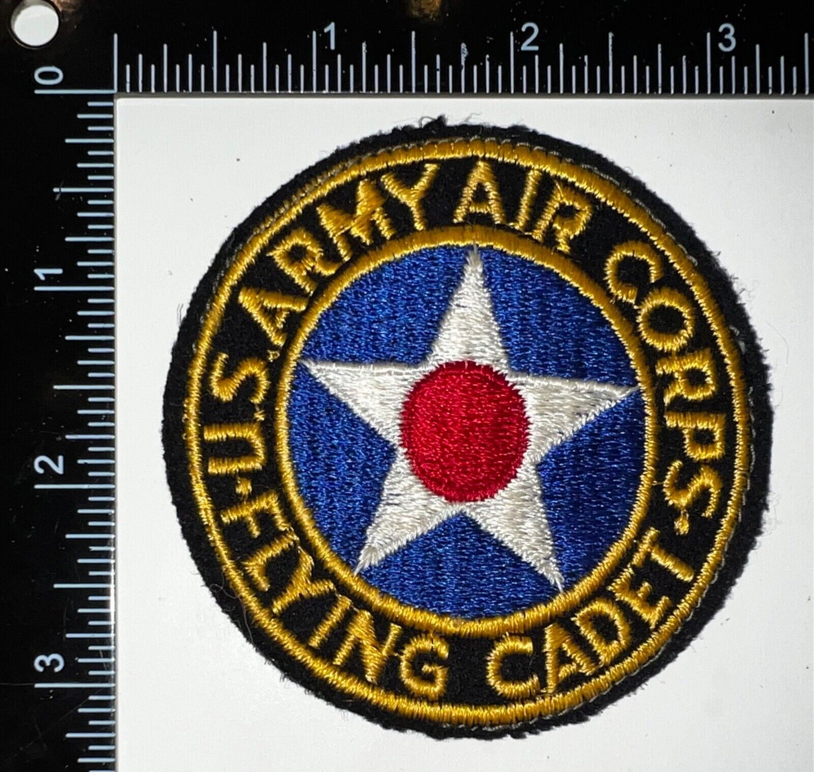 RARE Pre WWII US Army Air Corps Aviation Flying Cadet Pilot Trainee Wool Patch
