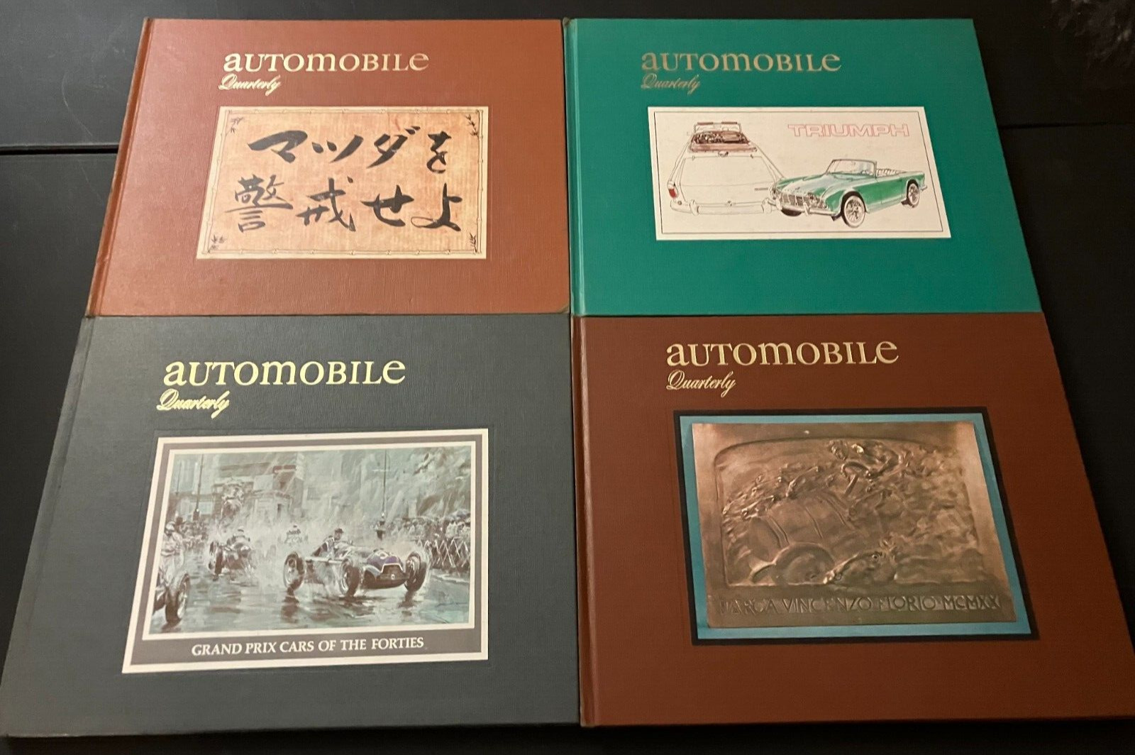 Vintage 1973 Automobile Quarterly Volume 11 Complete Set 1-4 Hardcover Books