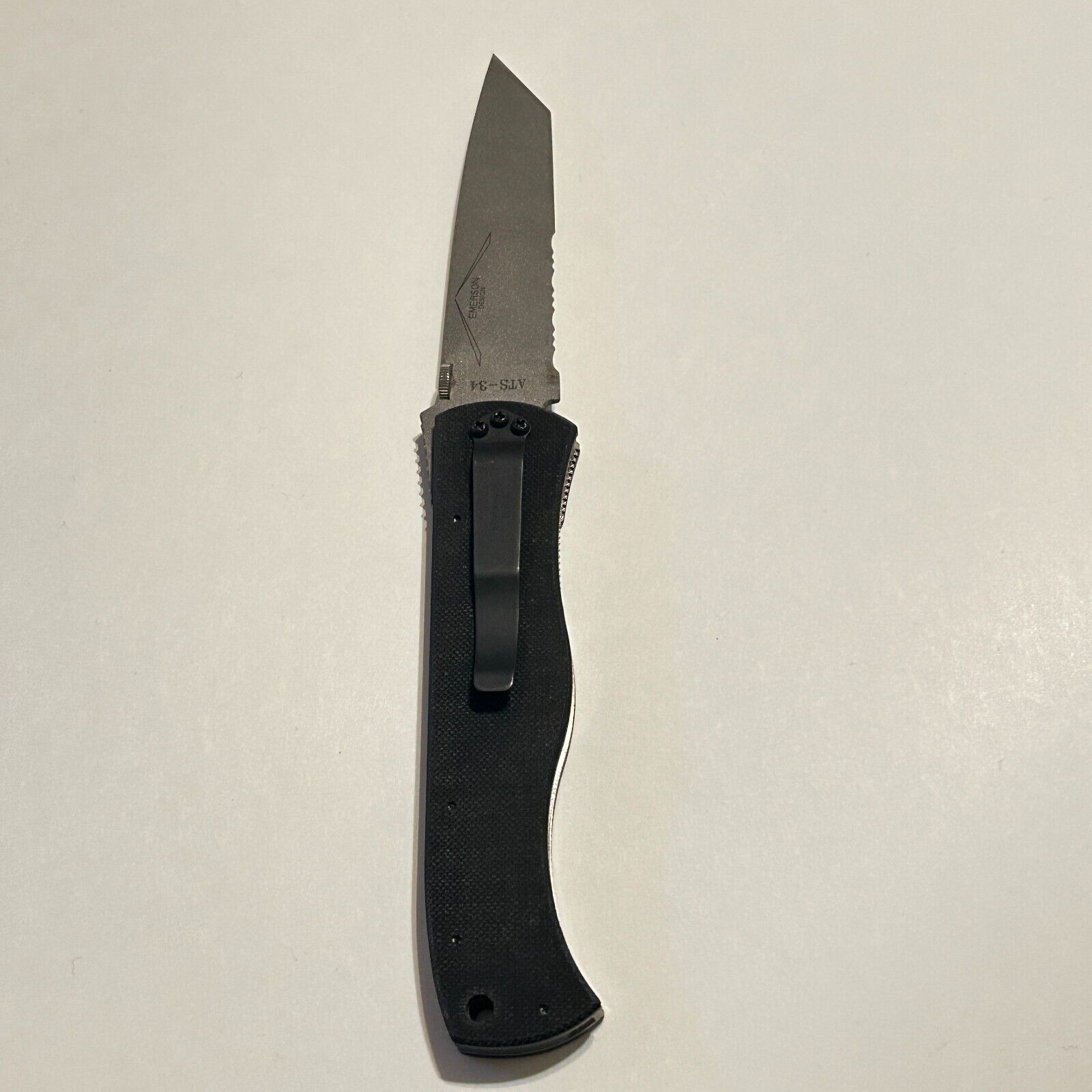 Vtg Benchmade Emerson CQC7 Folding Pocket Knife ATS-34 Blade