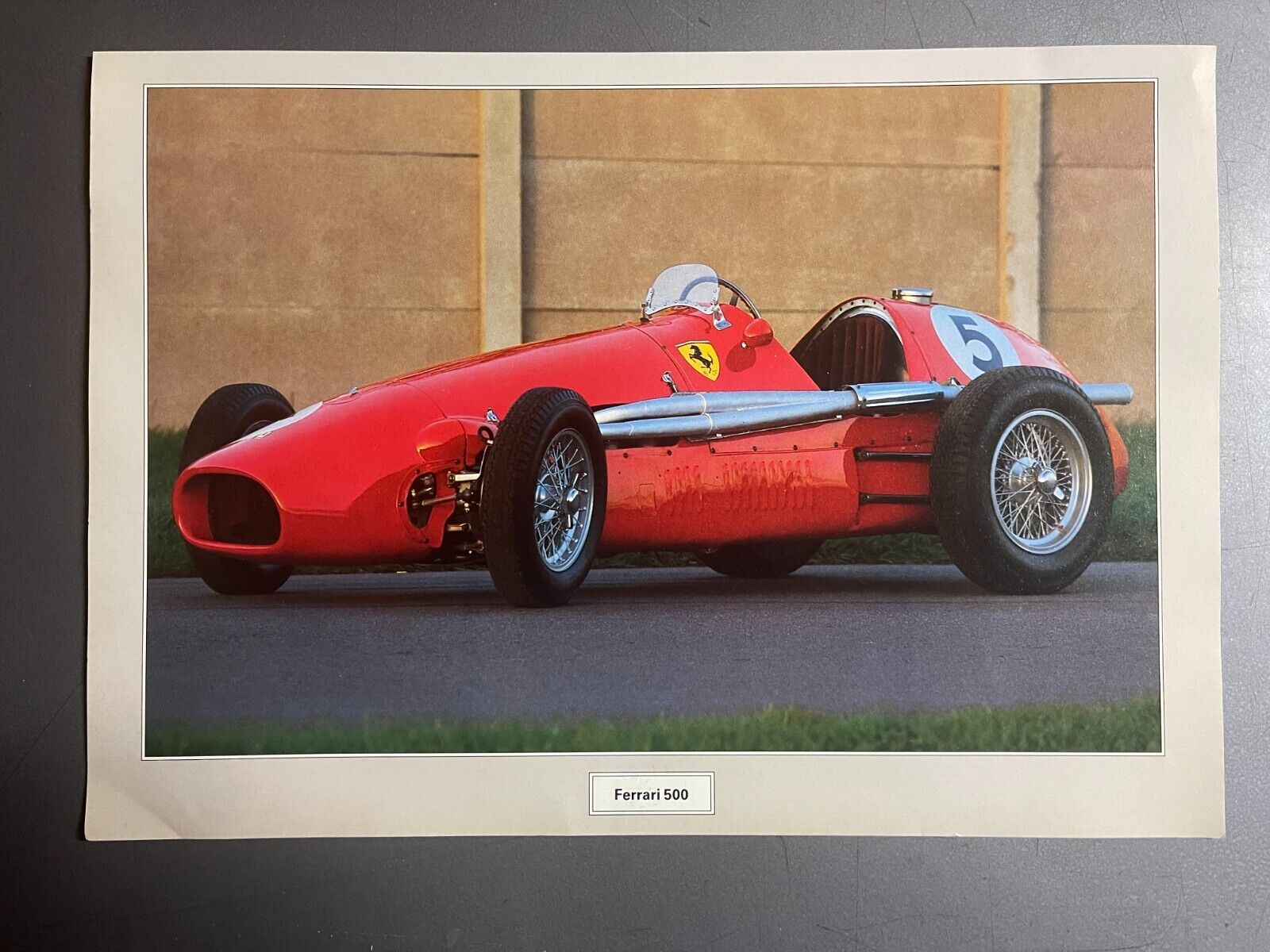 1952 - 1953 Ferrari 500 F2 Race Car Picture / Poster / Print - RARE Awesome