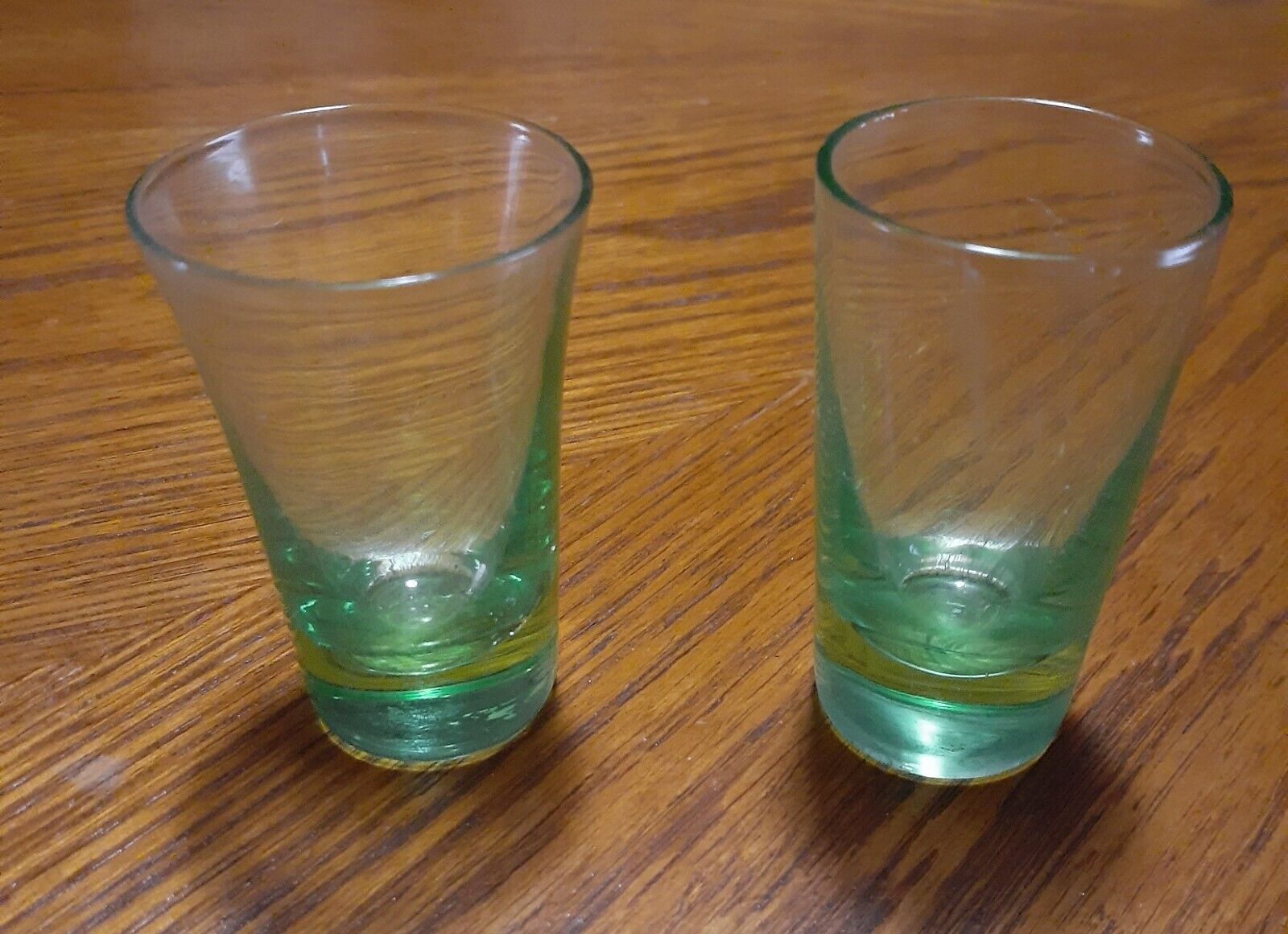 Green Shot Glasses  ~Glows