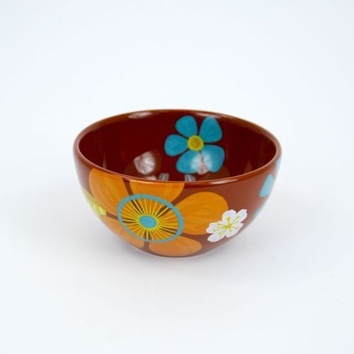 HAWAIIAN Floral Ceramic 4 piece Small Soup Bowl 5.5\