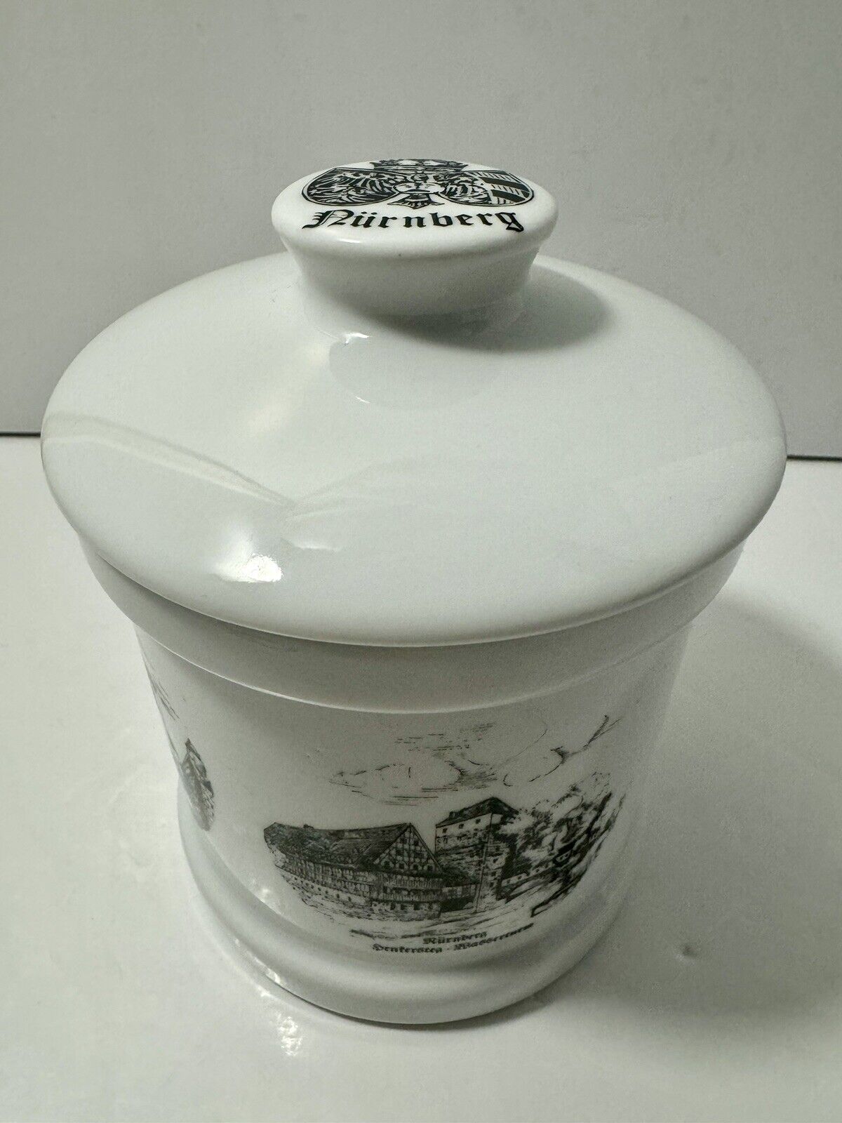 7” Porcelain Germany Storage Canister