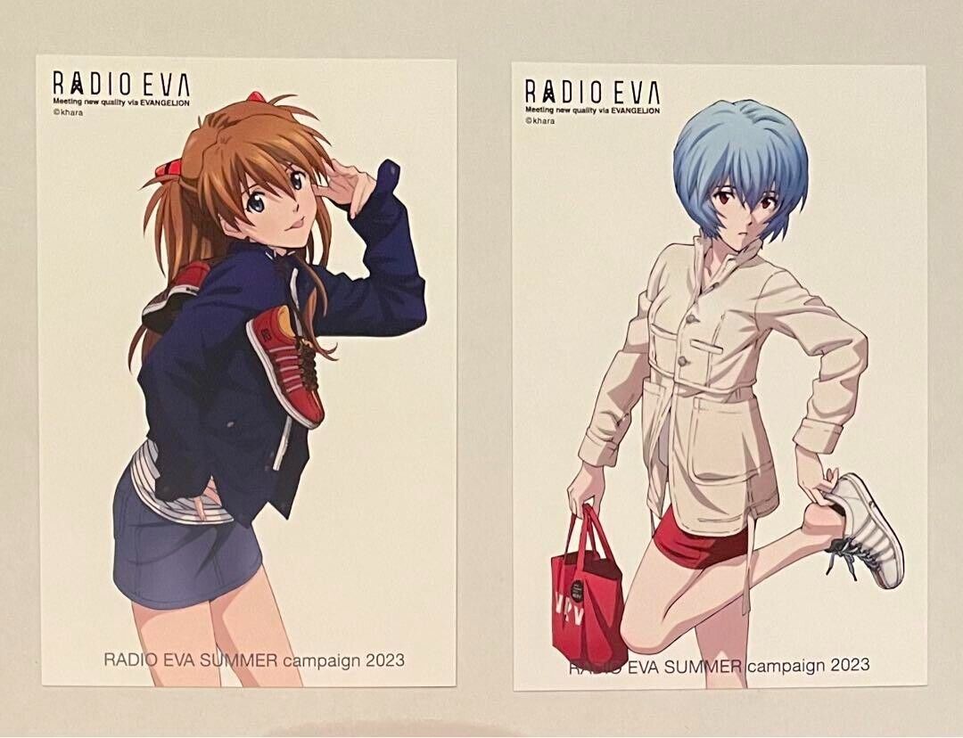evangelion RADIO EVA Novelty postcard Rei Asuka set New