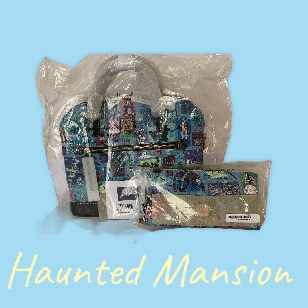 Dooney And Bourke Haunted Mansion Satchel & Wallet New with Tags