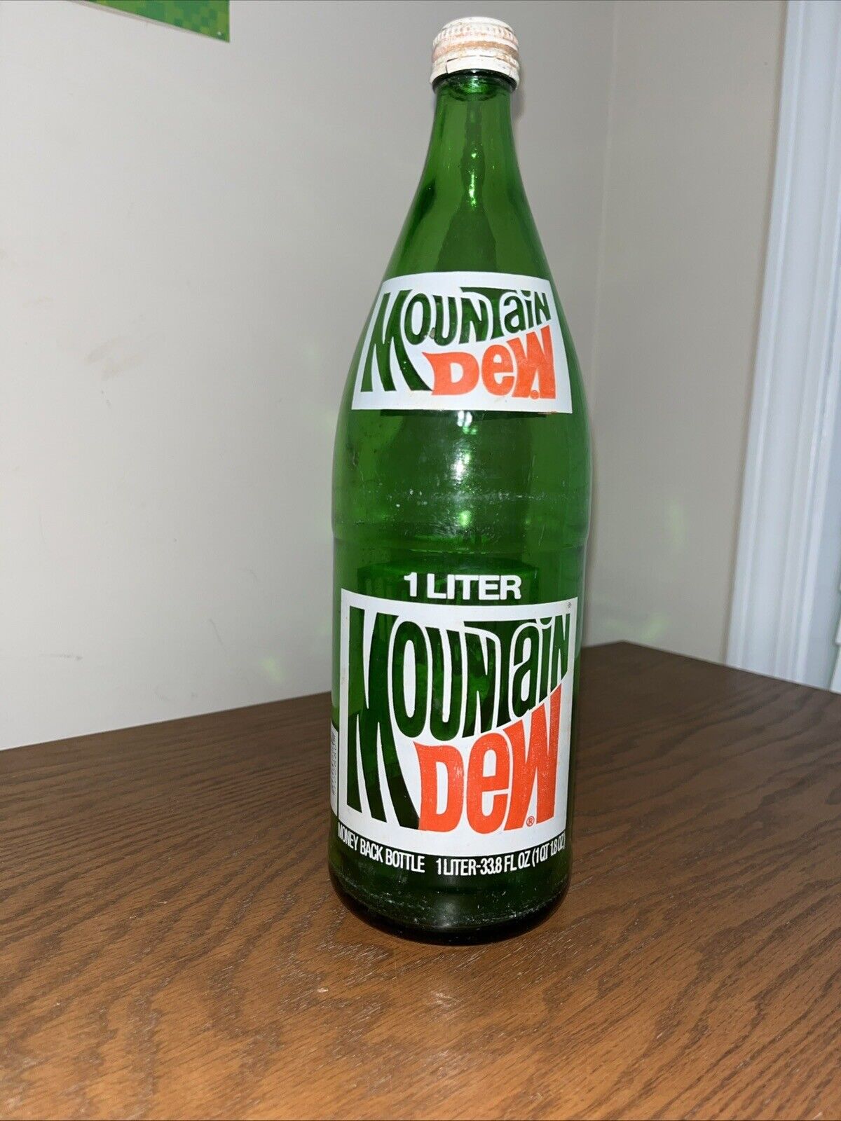 Vintage Soda Bottle Mountain Dew 1 Liter
