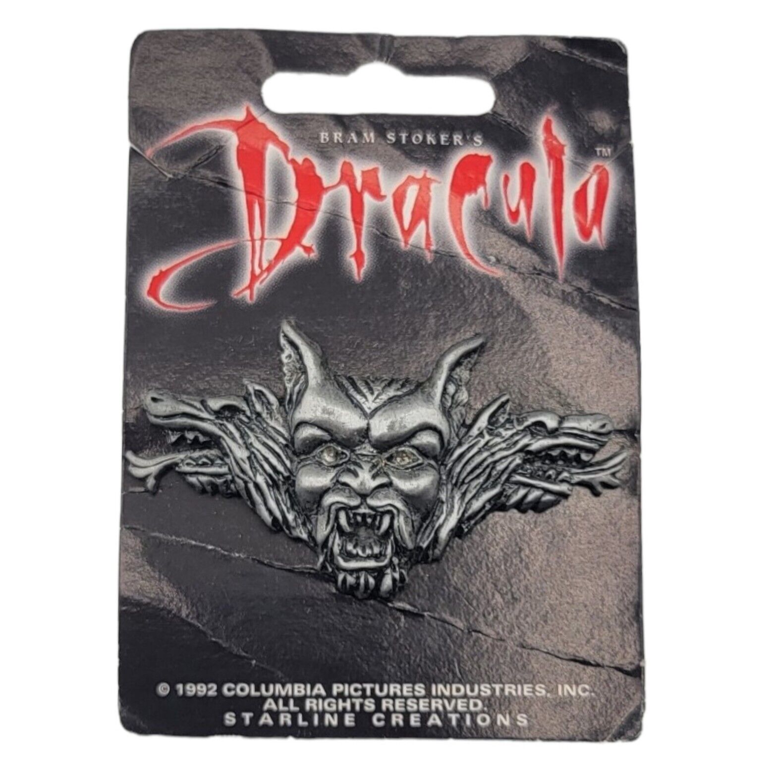 1992 Vintage Bram Stoker's Dracula Wolf Movie Pin Vampire Horror 90s Retro NEW