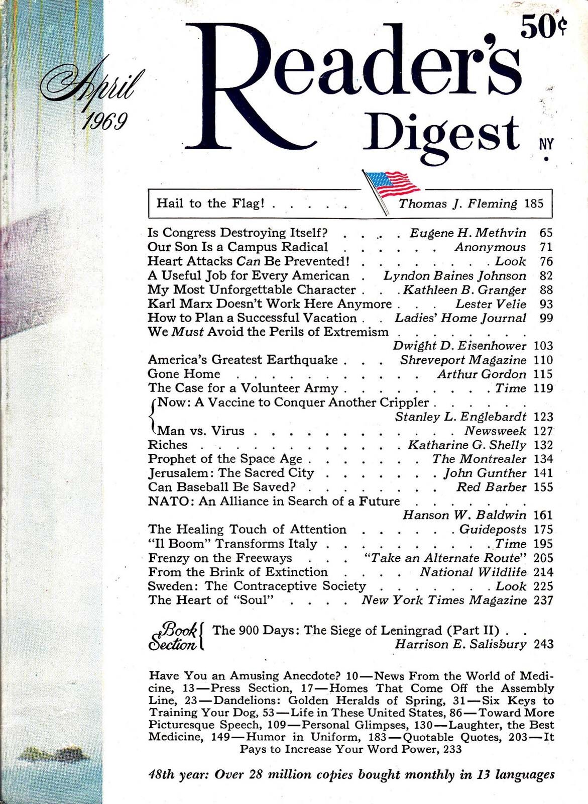 Reader\'s Digest, The #564 FN; R.D. | April 1969 Jerusalem the Sacred City - we c