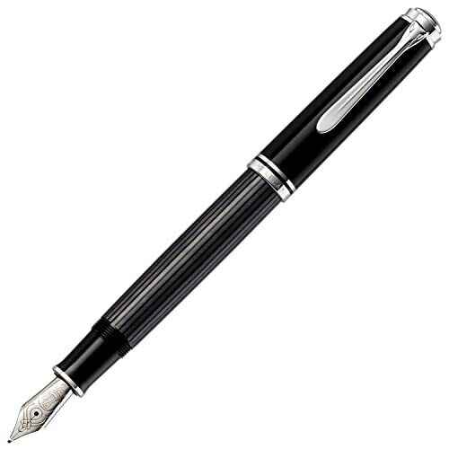 Pelican Fountain Pen M Medium Black Stripe Suberen M405 Inhalation Regular Impor