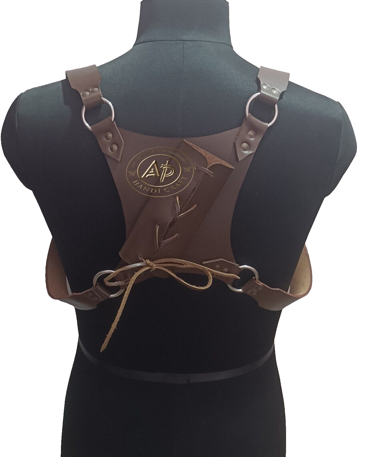 Retro Medieval Leather Sling Sword Holder Belt Warrior Back Scabbard Strap