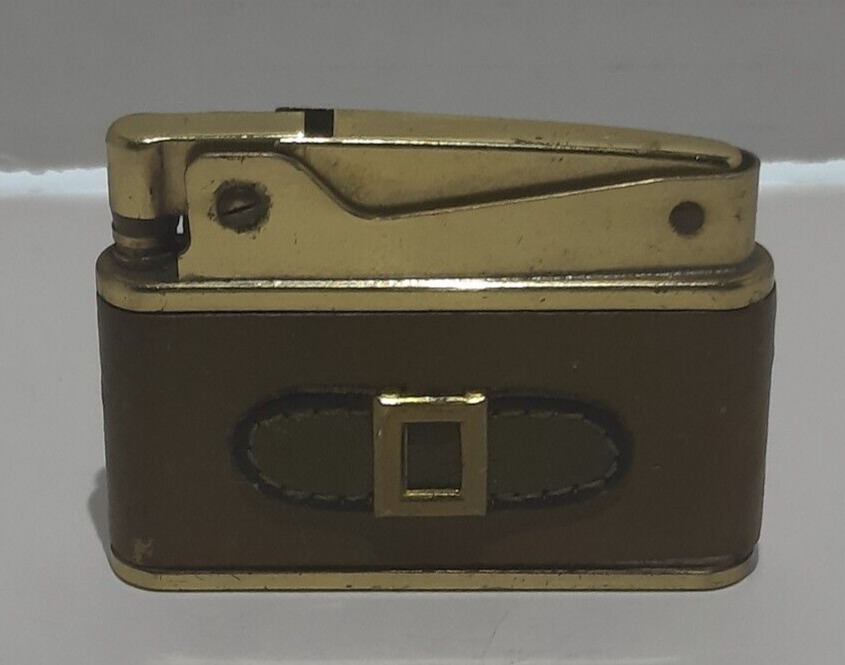 *VINTAGE* 1960\'s ALPCO Brass Leather Wrapped lighter Rare