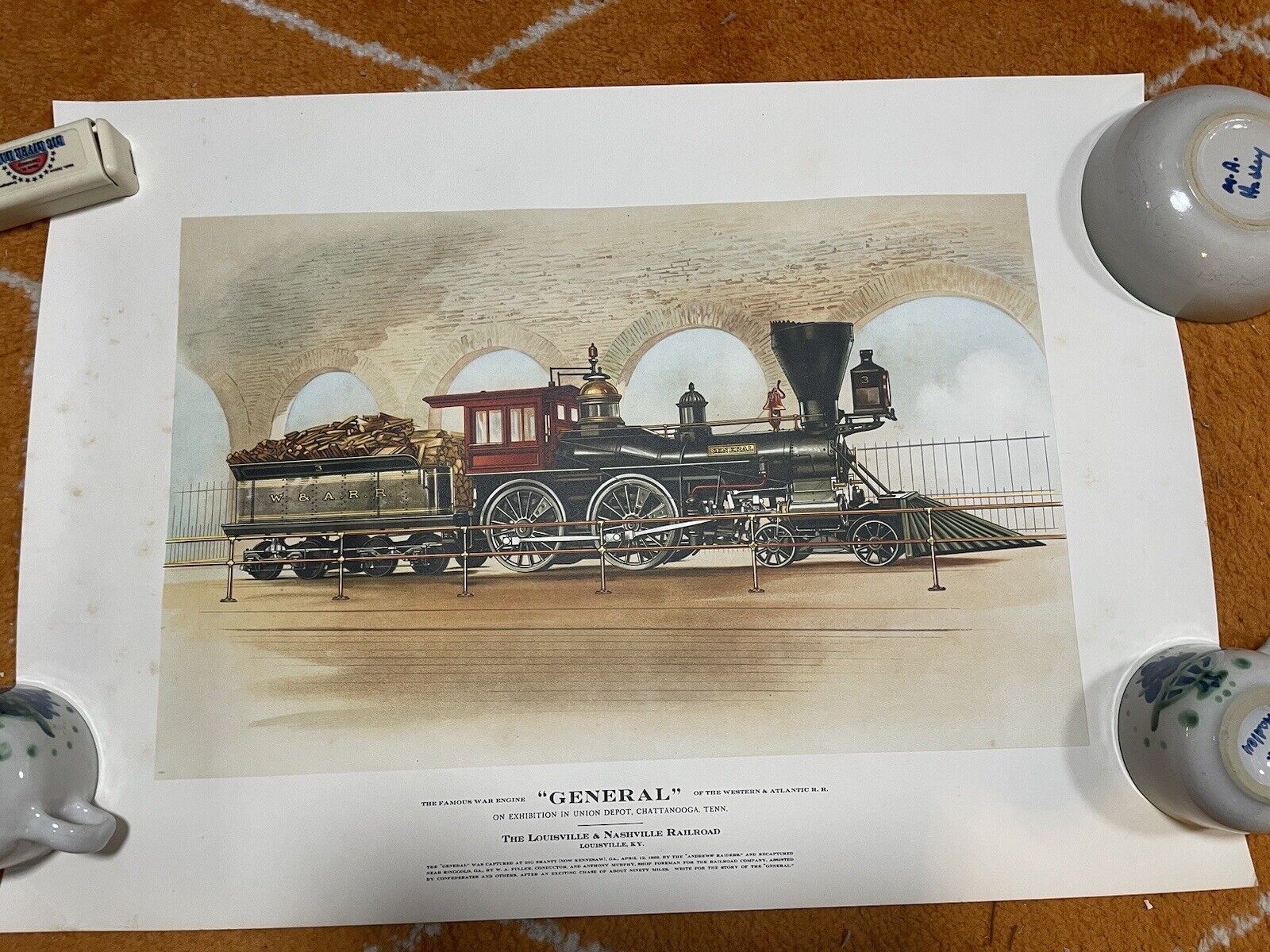 Art Print- The Famous War Engine General Of The Western And Atlantic Railroad
