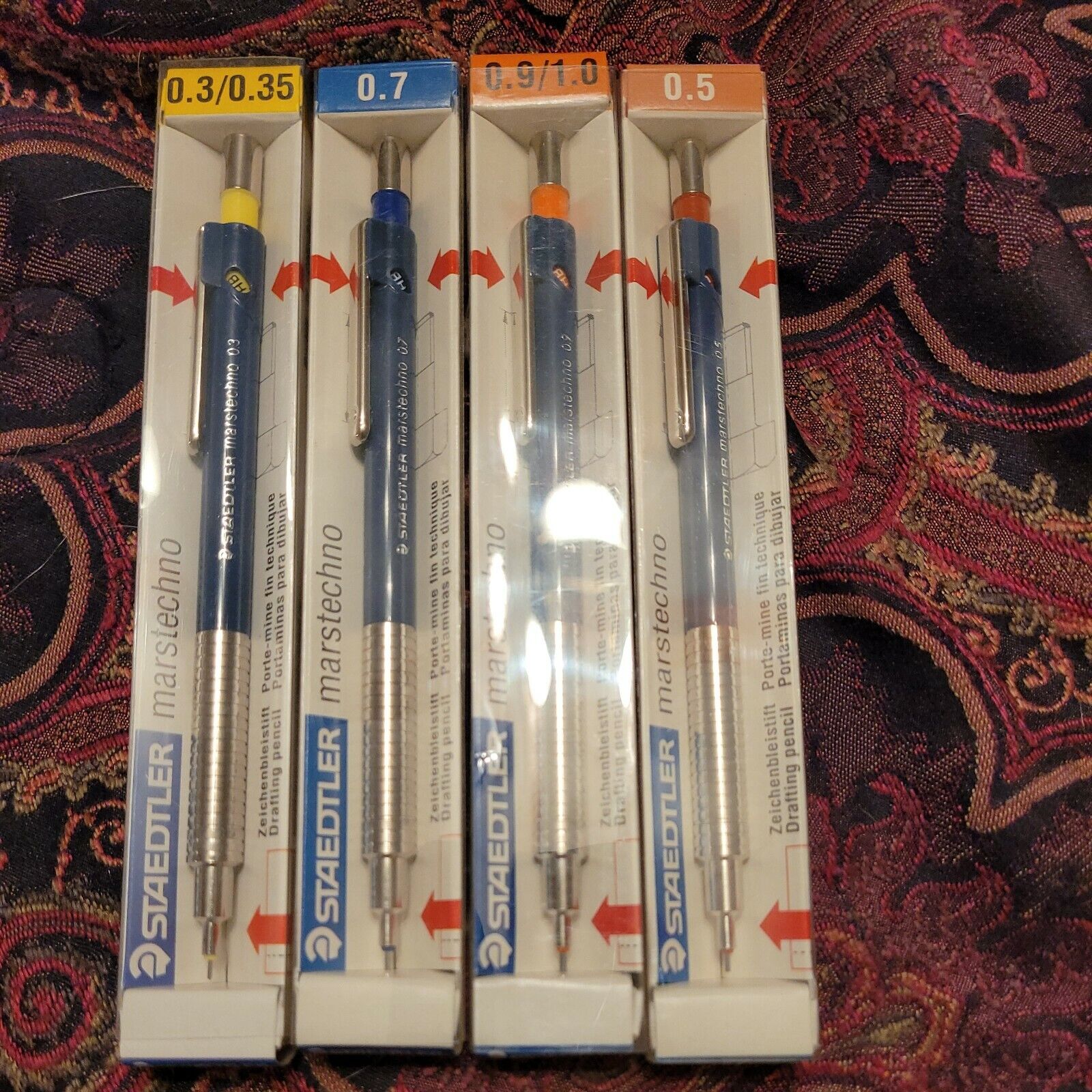 4 Staedtler Marstechno Pencils New In Package