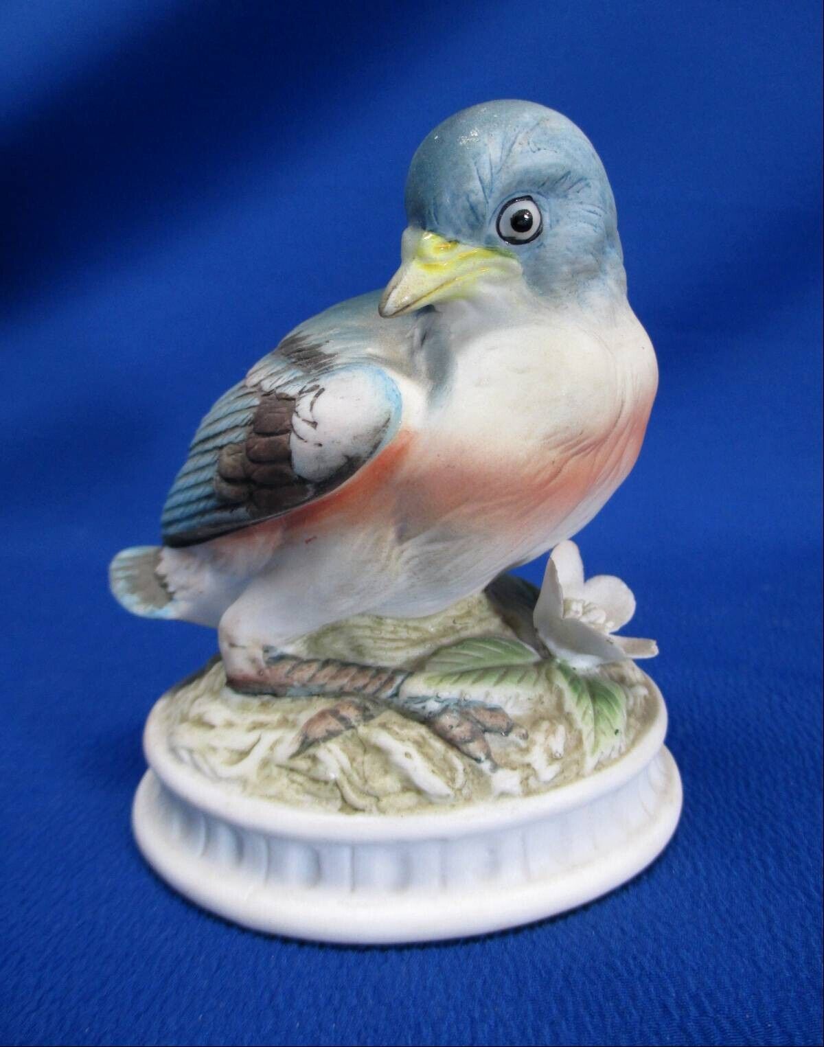LEFTON PORCELAIN BABY BLUE BIRD FIGURINE
