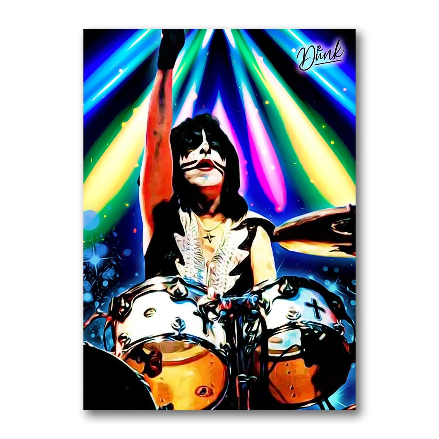 Peter Criss Kiss VIP Headliner Sketch Card Limited 06/20 Dr. Dunk Signed
