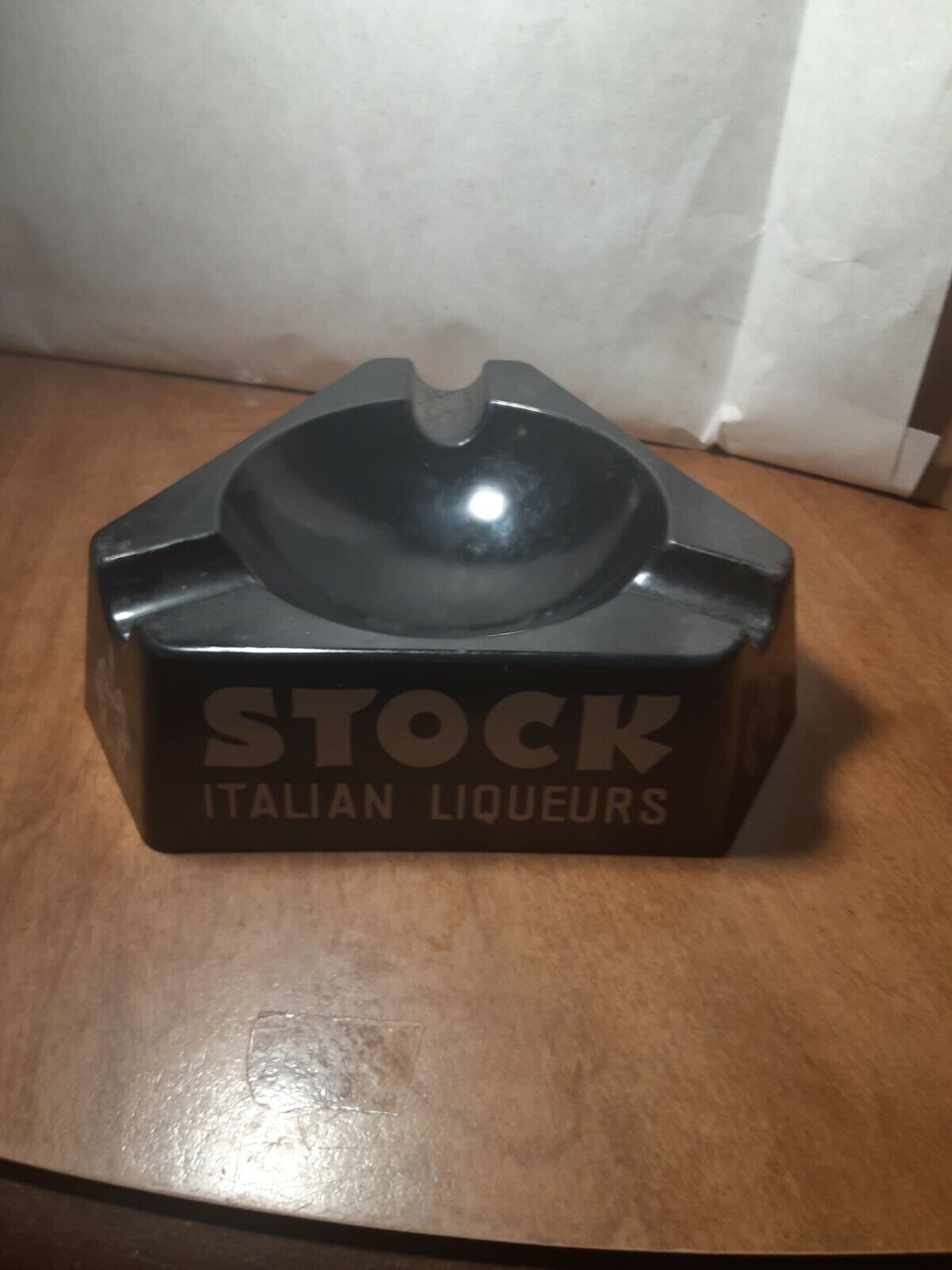 Vintage Advertising Stock Italian Vermouth Liqueurs Plastic Bar Ashtray 