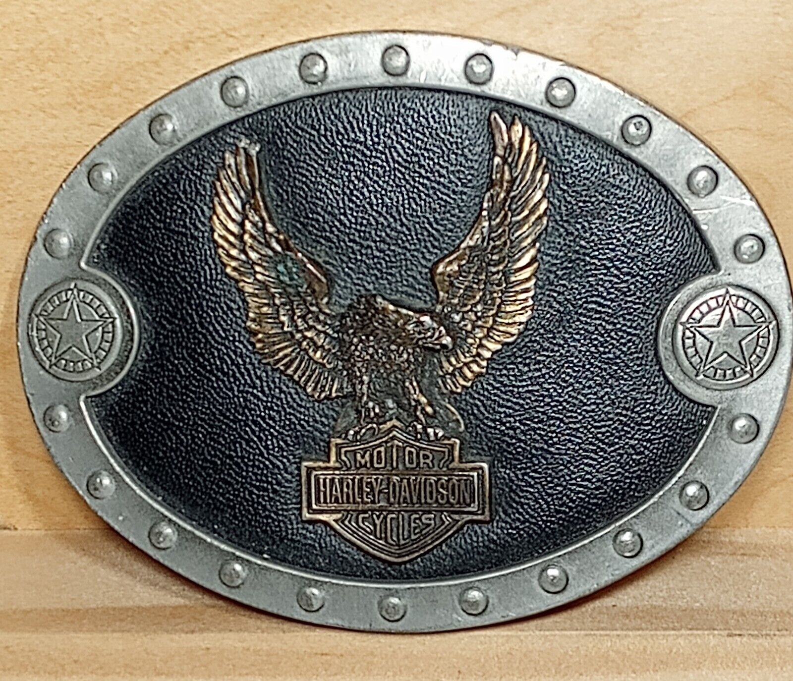 VTG 1996 USA  Harley Davidson Belt Buckle Screaming Eagle/2008 H-D Santa Fe Pin