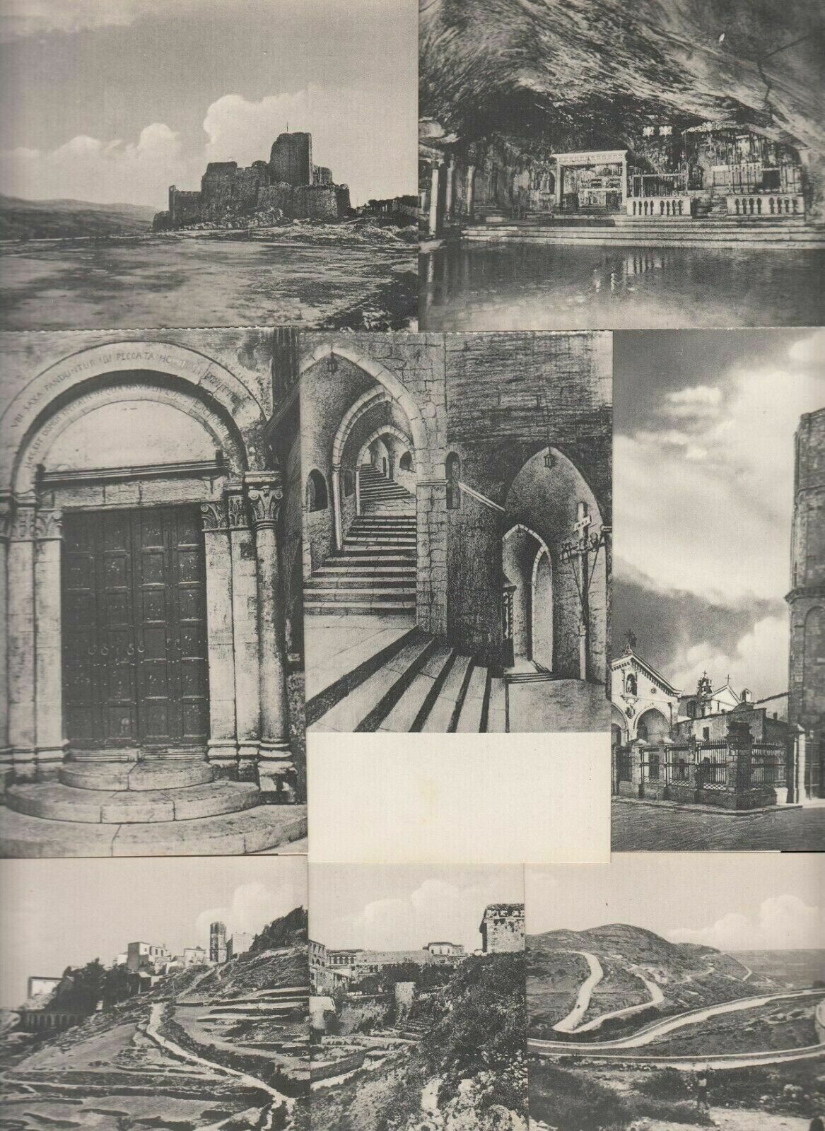 Italy Foggia Monte S. Angelo lot of 8 vintage postcards
