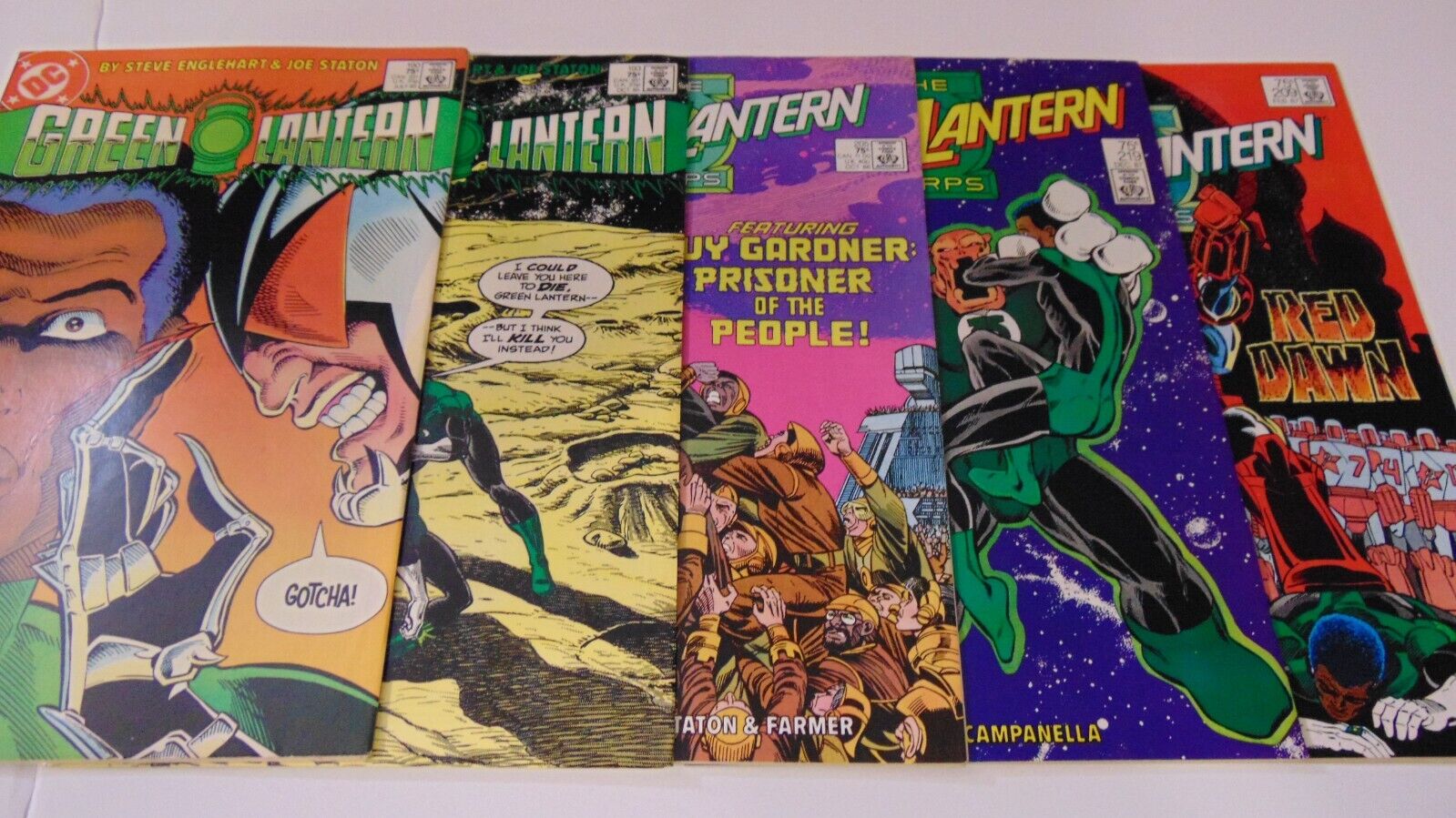 Green Lantern #190 193 205 209 219 LOT OF 5 (1985) JOHN STEWART JOE STATON