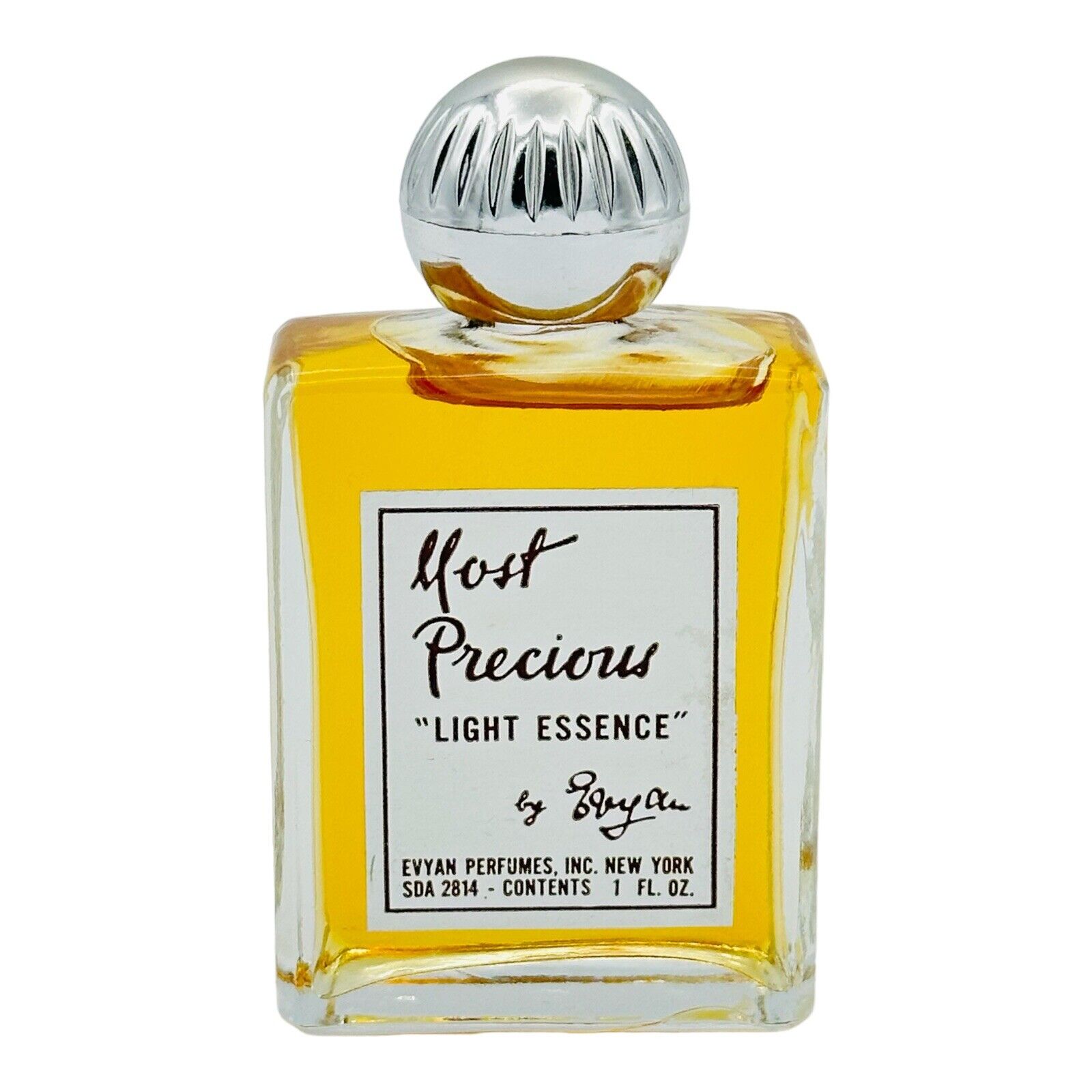 Vintage EVYAN Most Precious Light Essence 1 fl oz Perfume Splash New York