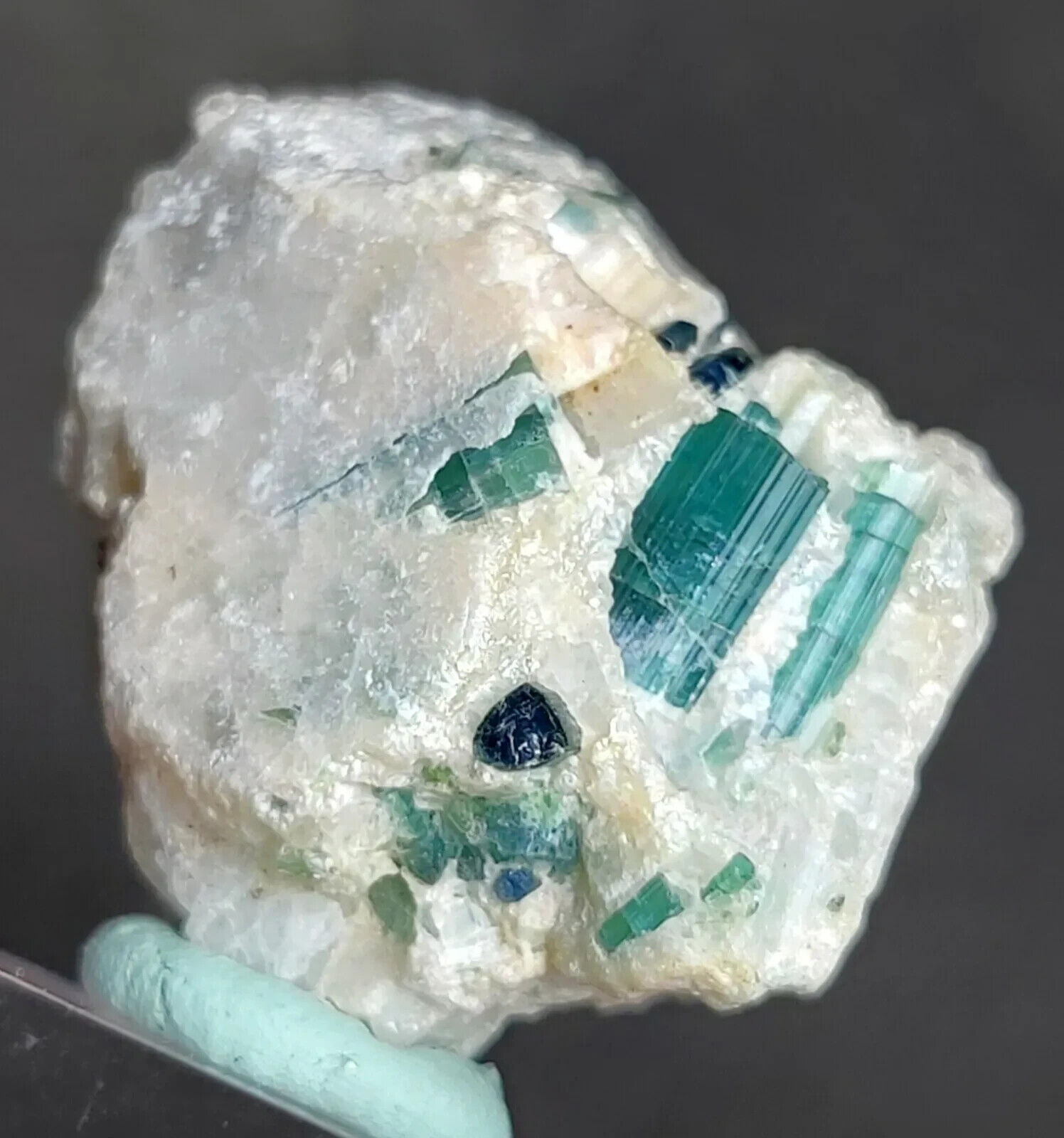 Indicolite Tourmaline Crystal Specimen from Afghanistan 79 Carats (F) 2