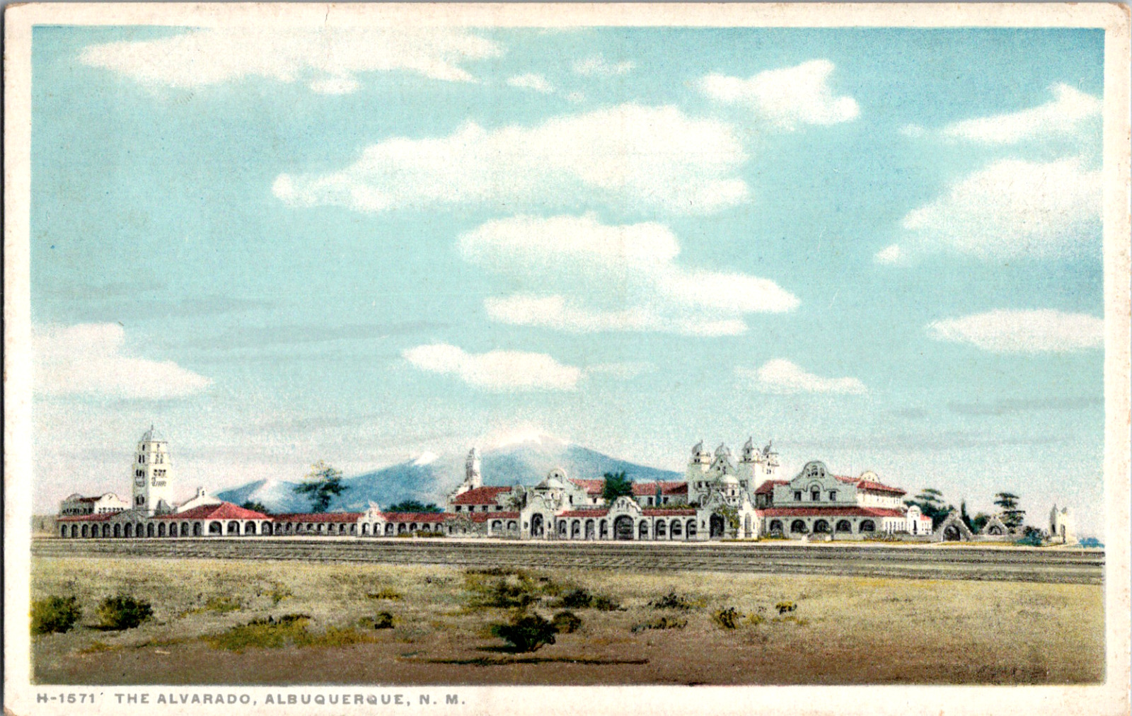 Vintage C. 1920's The Alvarado Train Depot Station Hotel  Albuquerque NM 