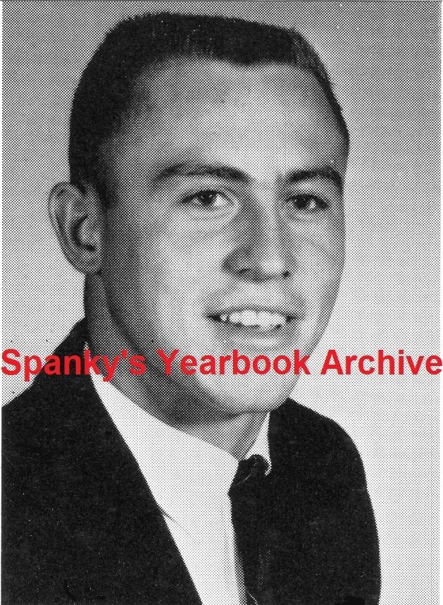 1960s High School Yearbook with. senior CATFISH HUNTER~NY Yankees Oakland A\'s