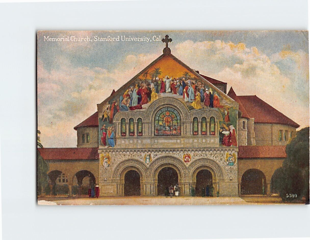 Postcard Memorial Church Stanford University Stanford California USA