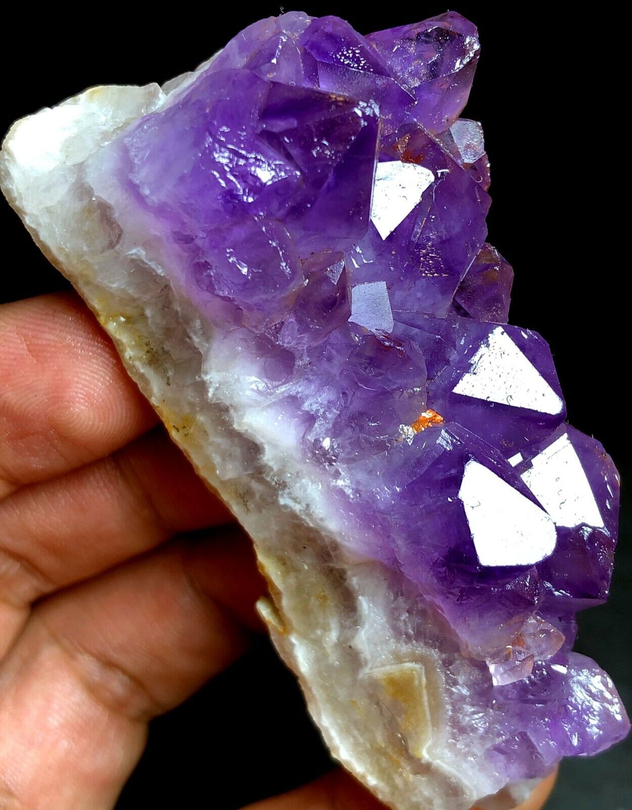 100g Natural Amethyst Beautiful Purple QUARTZ Geode Crystal Cluster  h870