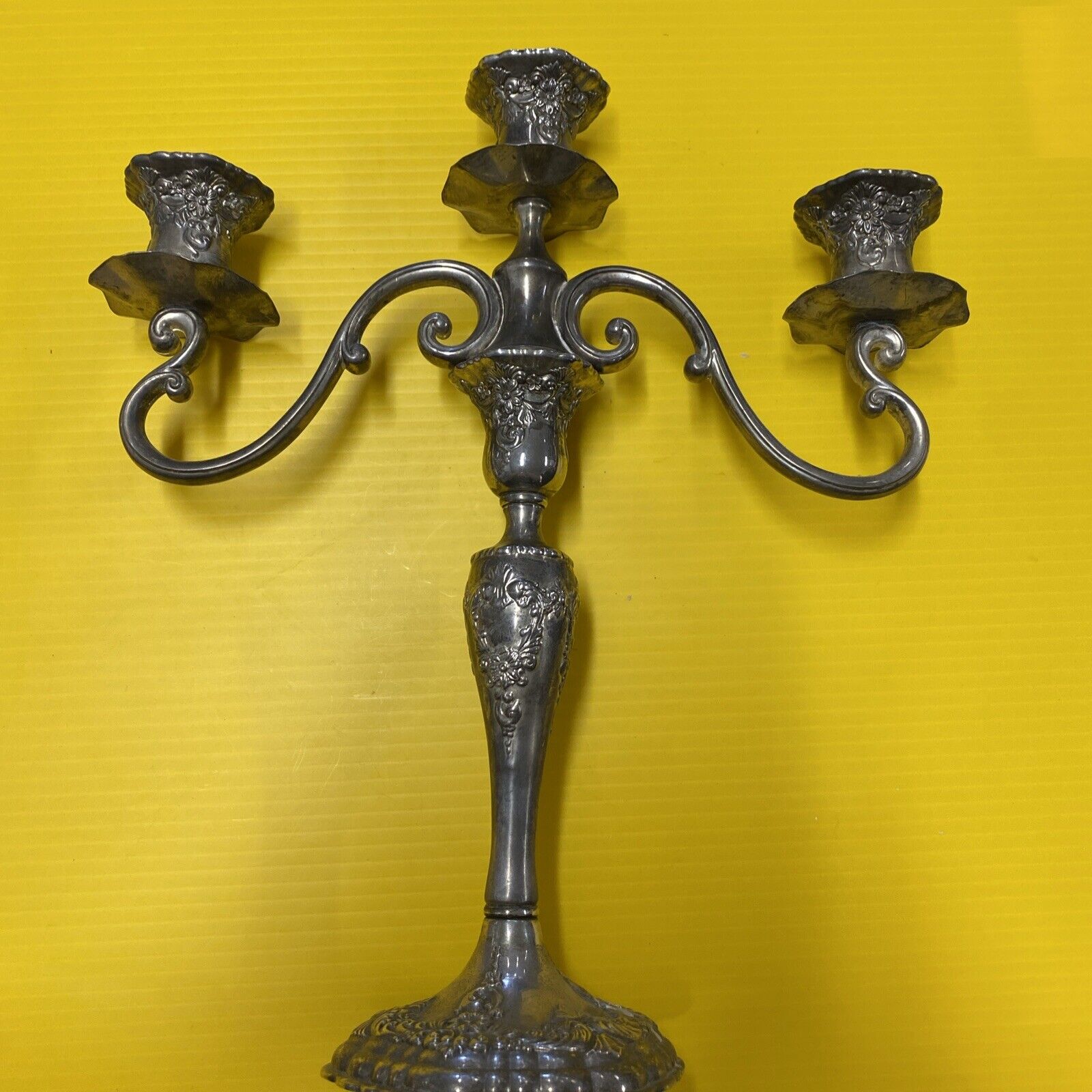 Vintage TOWLE Silver Plated Silversmith Candelabra Candlestick