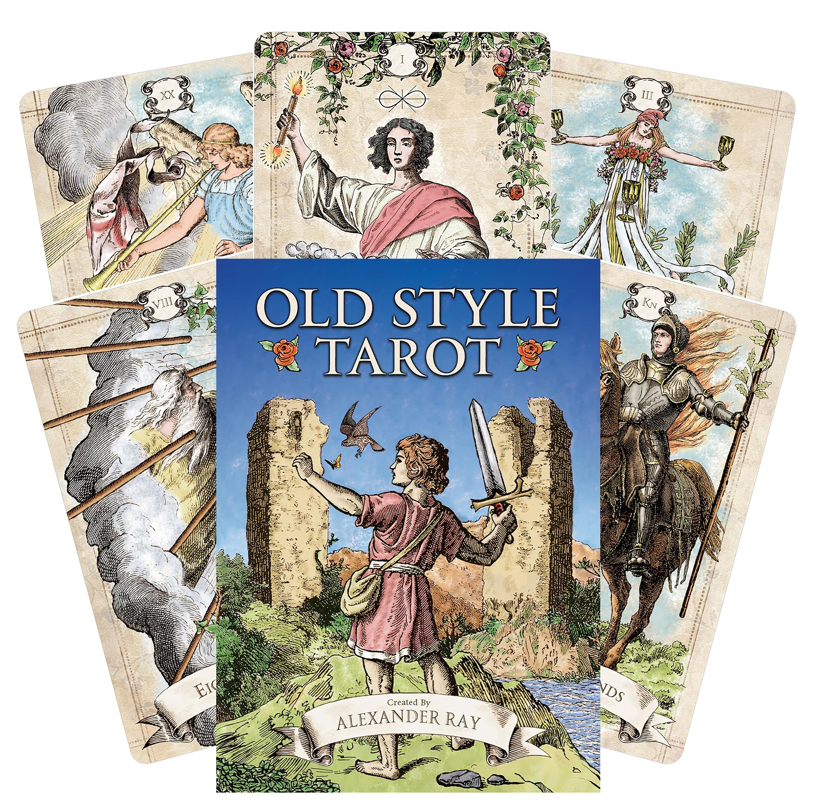 Old Style Tarot Cards Deck & Booklet By Alexander Ray US Games Systems OST79