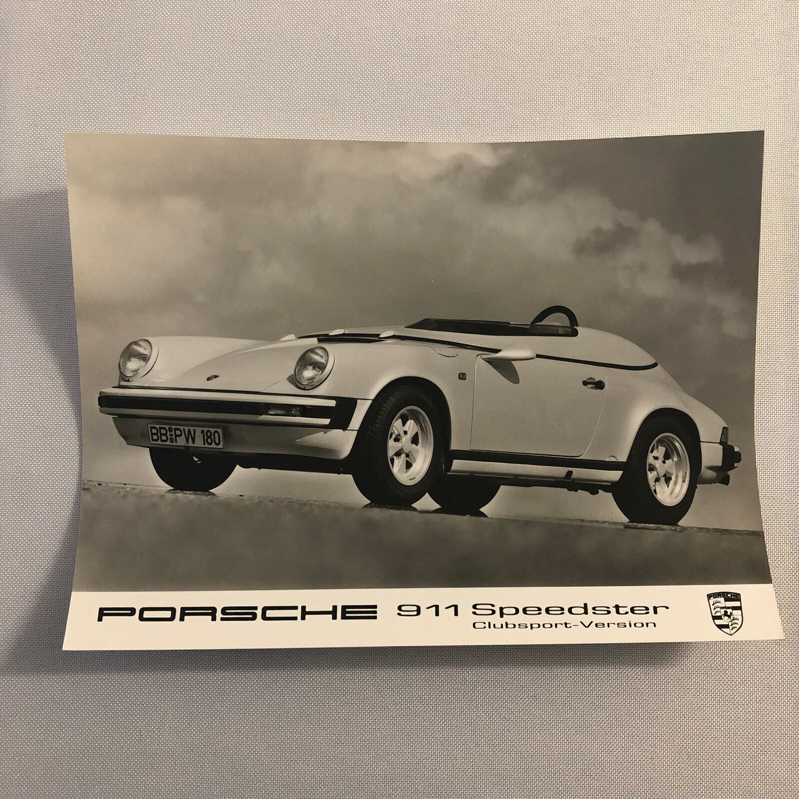 1987 Porsche 911 Speedster Clubsport Variant Photo Photograph Print