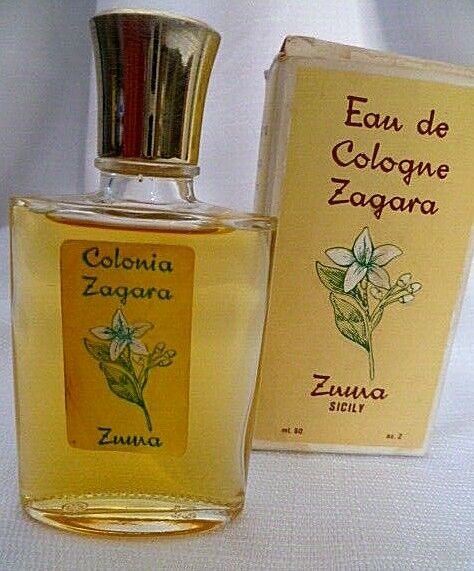 Vintage Eau de Cologne Zagara Zuma Sicily 60 ml / 2 fl oz Original Box Full