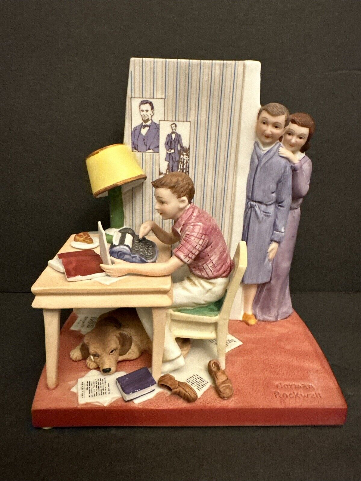 Vintage 1980 Norman Rockwell Museum Figurine “The Student” Figurine w/box & COA