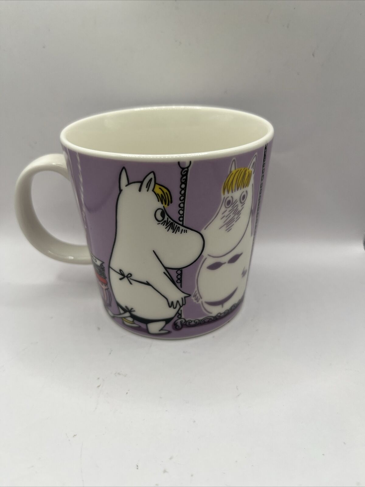 Arabia Moomin Collectible Snorkmaiden Mug in Lilac Color Finland 10 oz