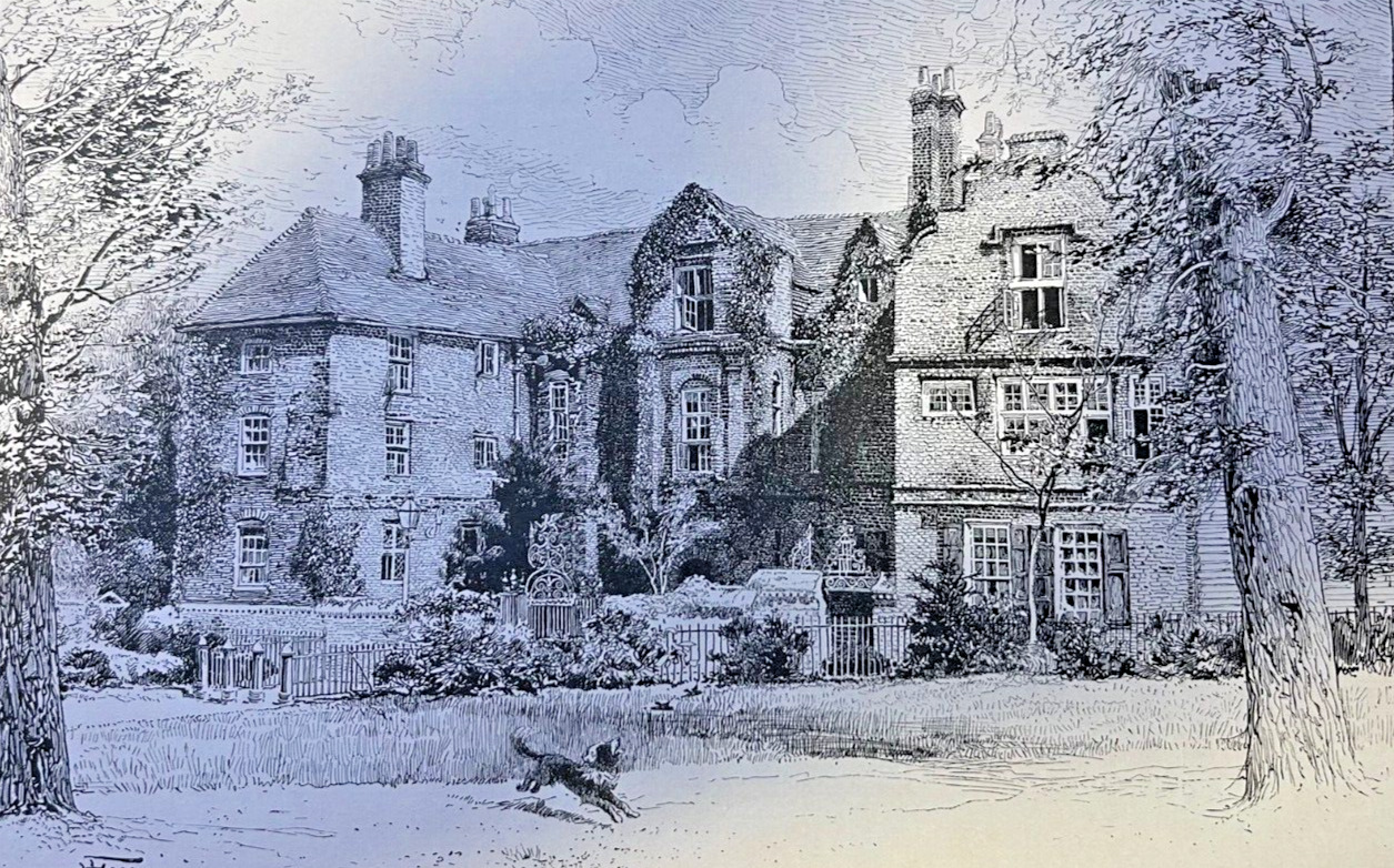 1893 Restoration House in Rochester England illustrated