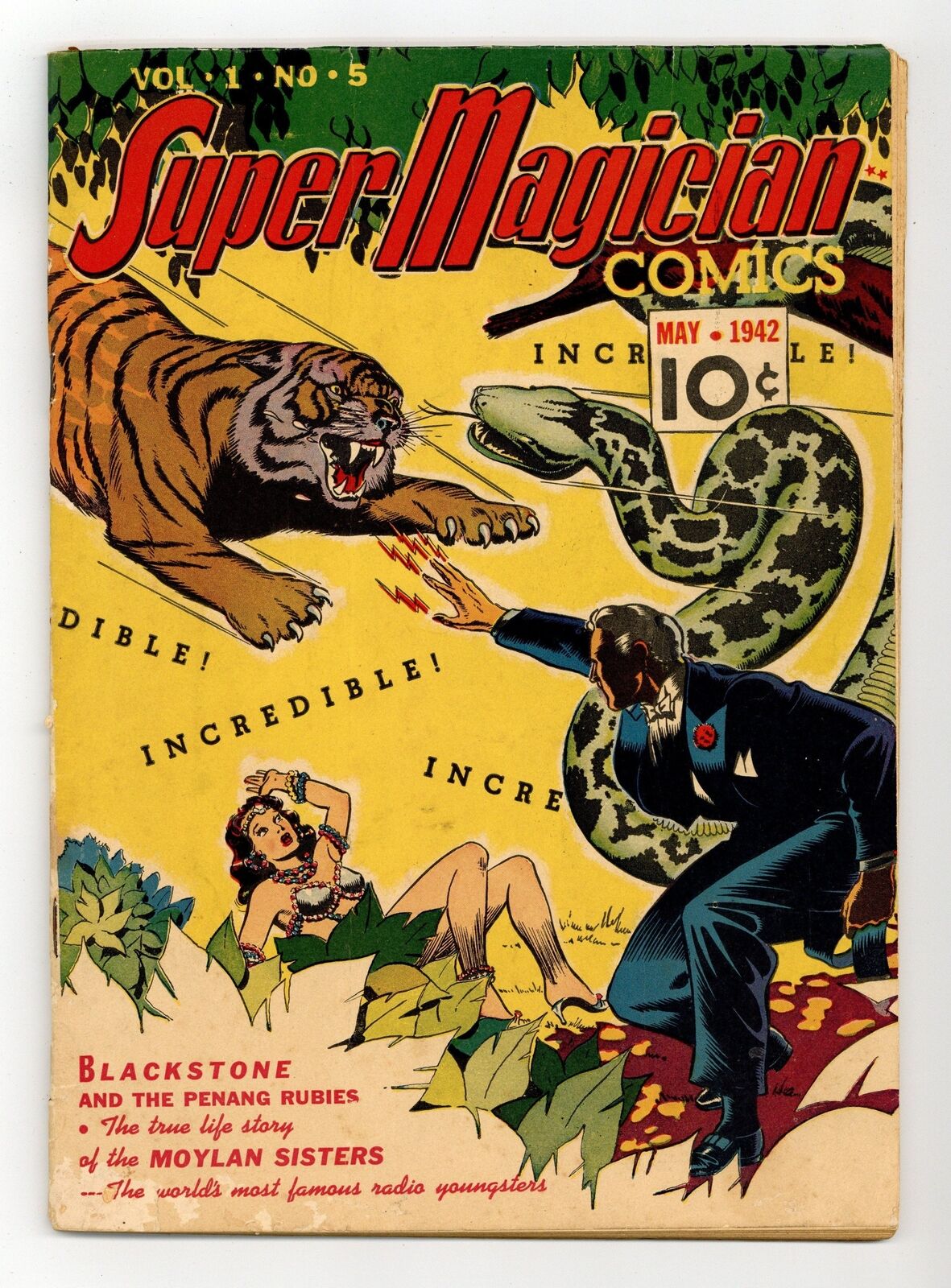 Super Magician Comics Vol. 1 #5 GD+ 2.5 1942