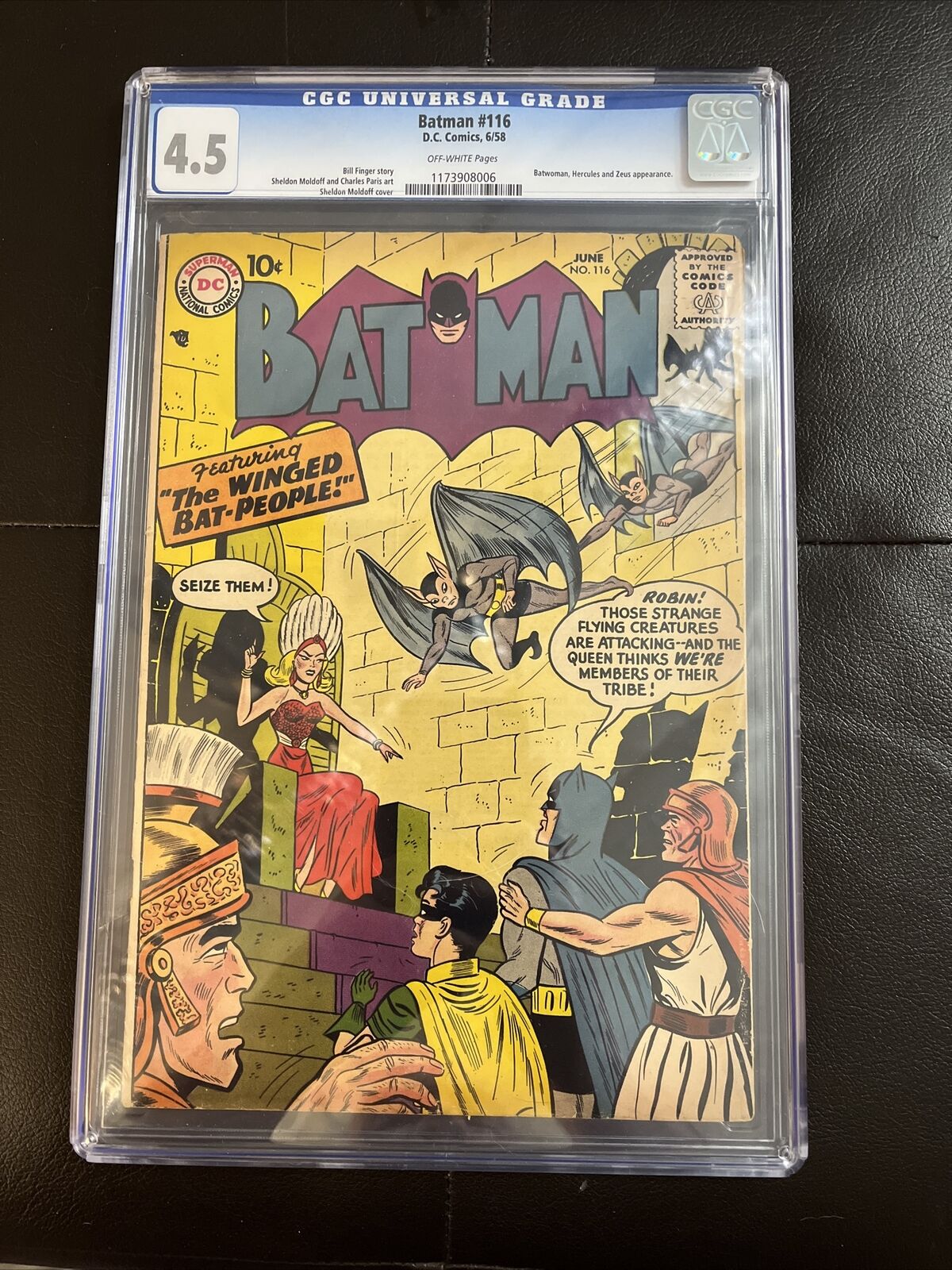 BATMAN #116 CGC 4.5 June 1958 Silver Age “The Winged Bat-People\