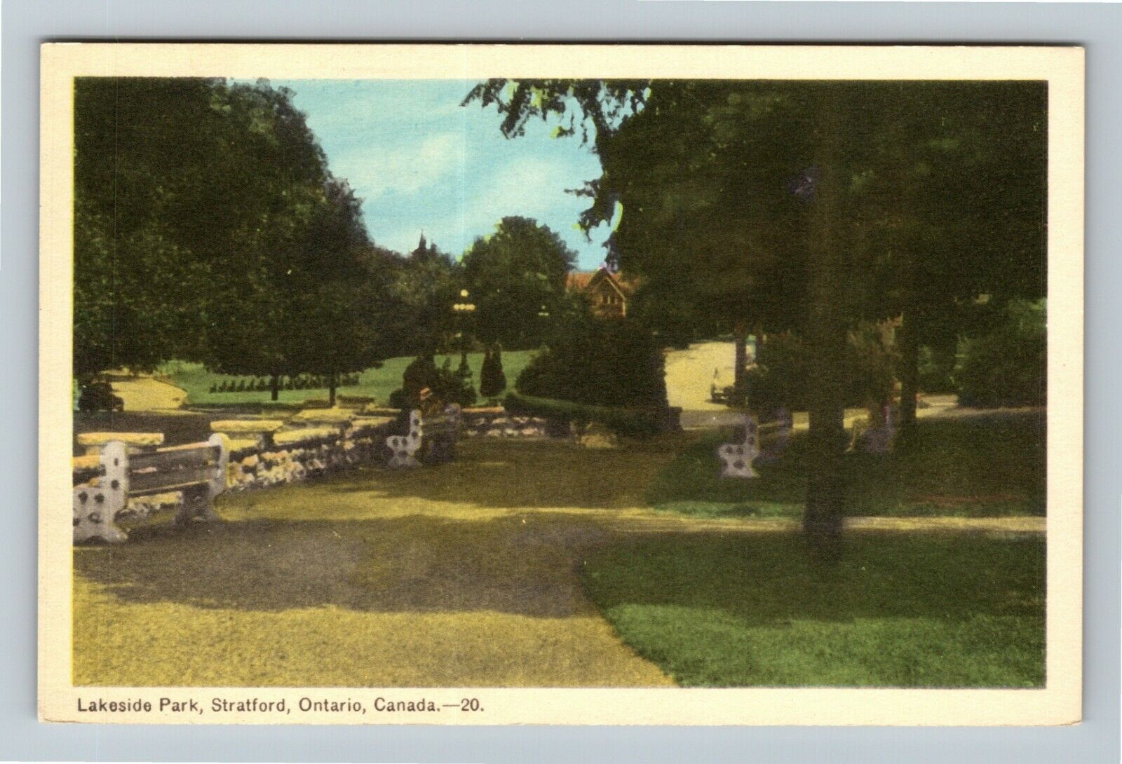 Stratford Ontario-Canada, General Greetings, Lakeside Park, Vintage Postcard