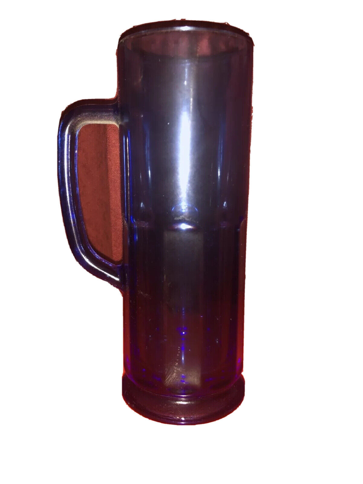 Blue tall Beer mug.