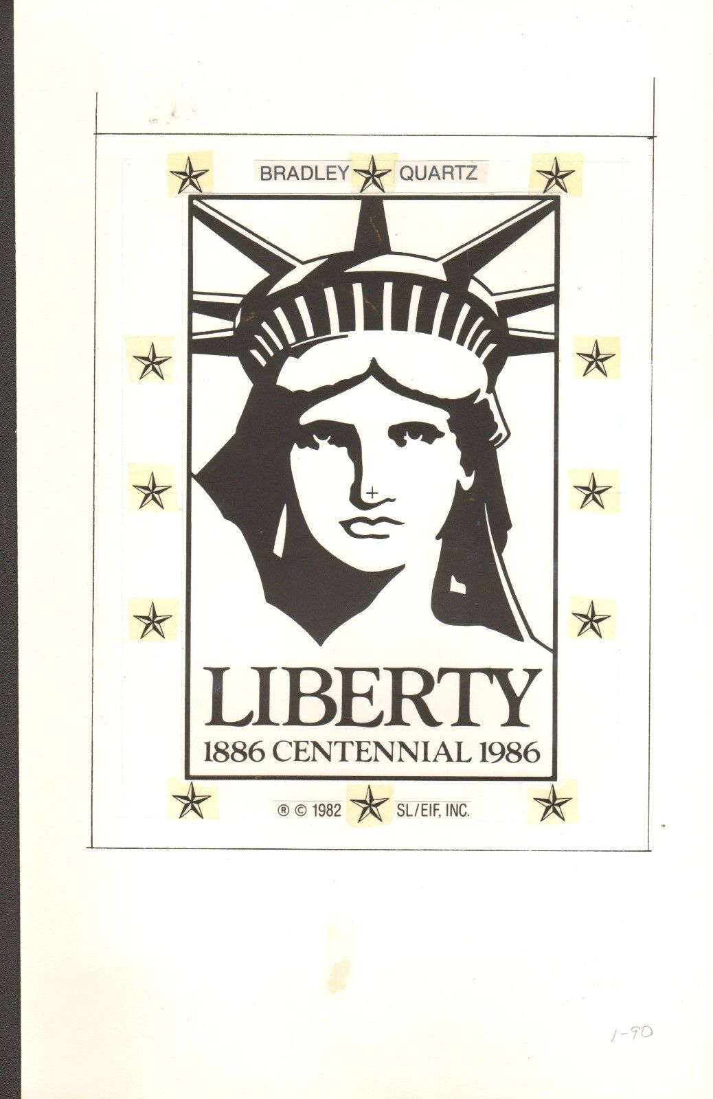 Original Bradley Statue of Liberty Centennial Quartz Watch Concept Art Piece 