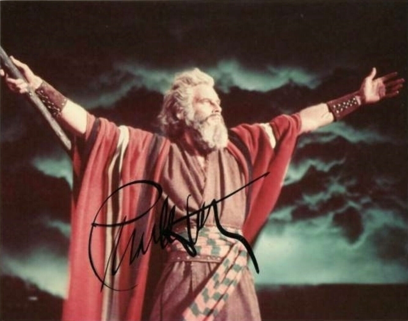 Charlton Heston 10 Ten Commandments 8.5x11 Signed Photo Reprint