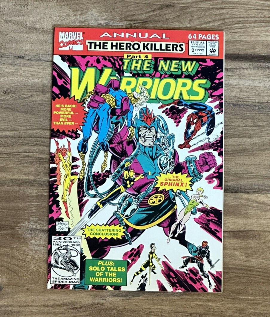 The New Warriors Annual #2 The Hero Killers Part 4, 1992 Marvel Comic Book