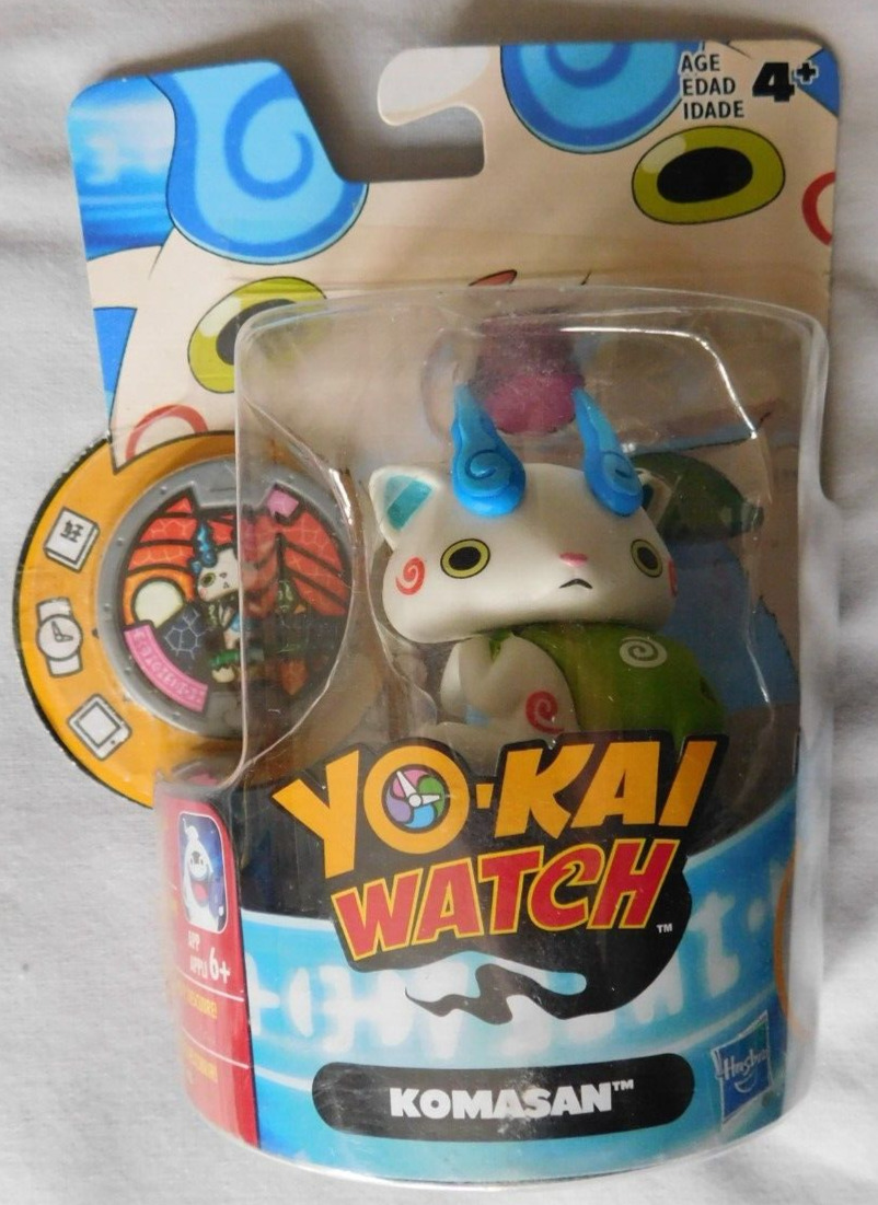 Yokai Watch Medal Moments Figure Komasan  Hasbro Yo-Kai With Medal new 2015