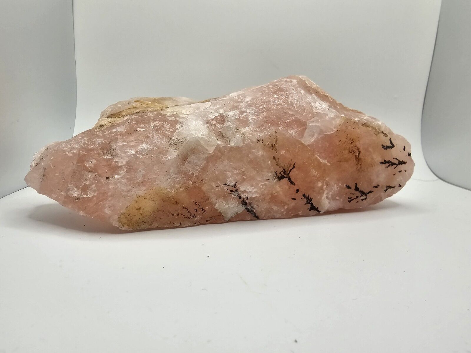 DENDRITIC Rose Quartz Crystal GIANT 3.5LB CHUNK SUPER RARE