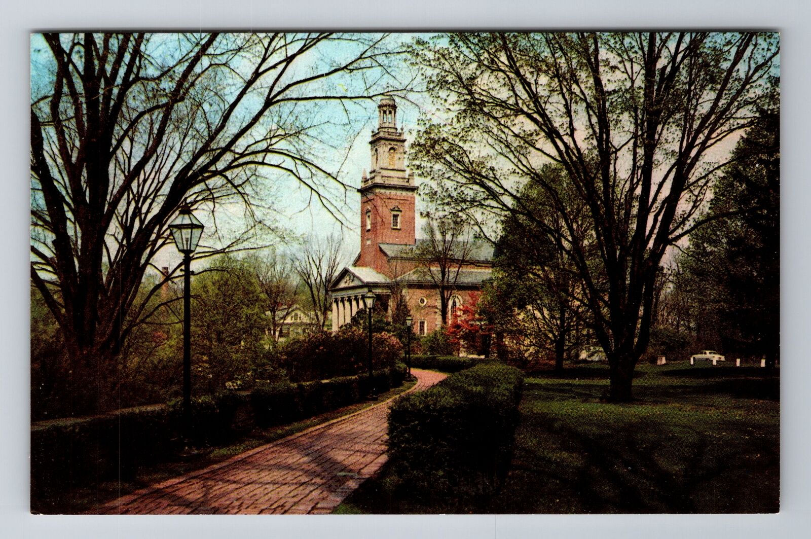 Granville OH-Ohio, Denison University, Swasey Chapel, Antique Vintage Postcard