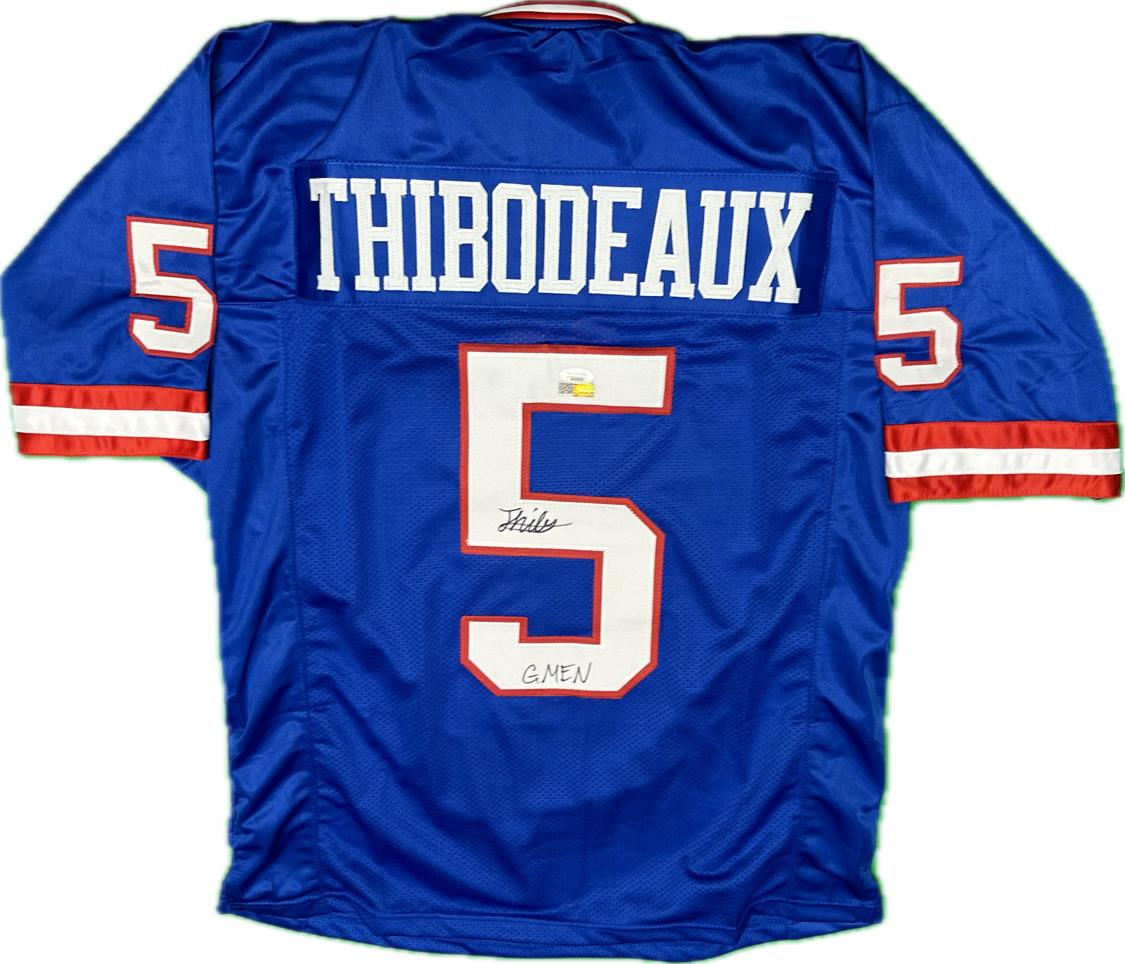 Kayvon Thibodeaux Autographed New York Custom Blue Football Jersey (JSA)