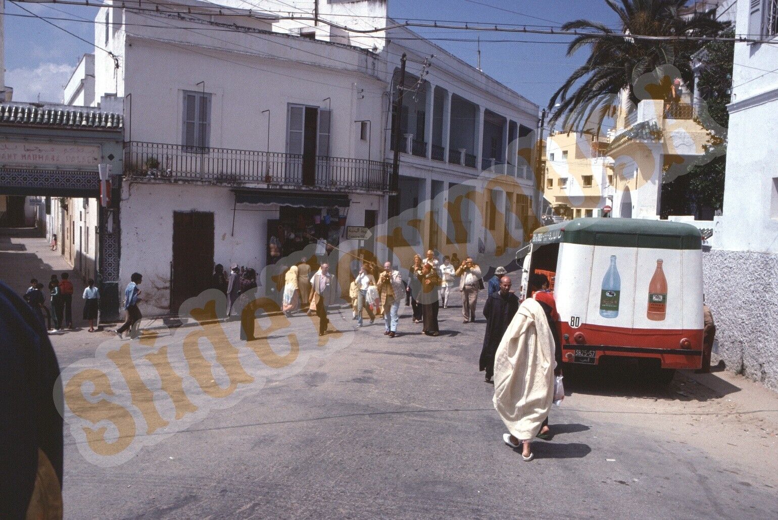 Vtg 1979 Slide Tangier Morocco Street Scene Soda Truck StoreX2R104