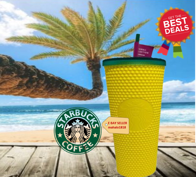 🥤 NEW Starbucks Hawaii Exclusive 2020 Pineapple Matte Studded Tumbler Cup 24oz