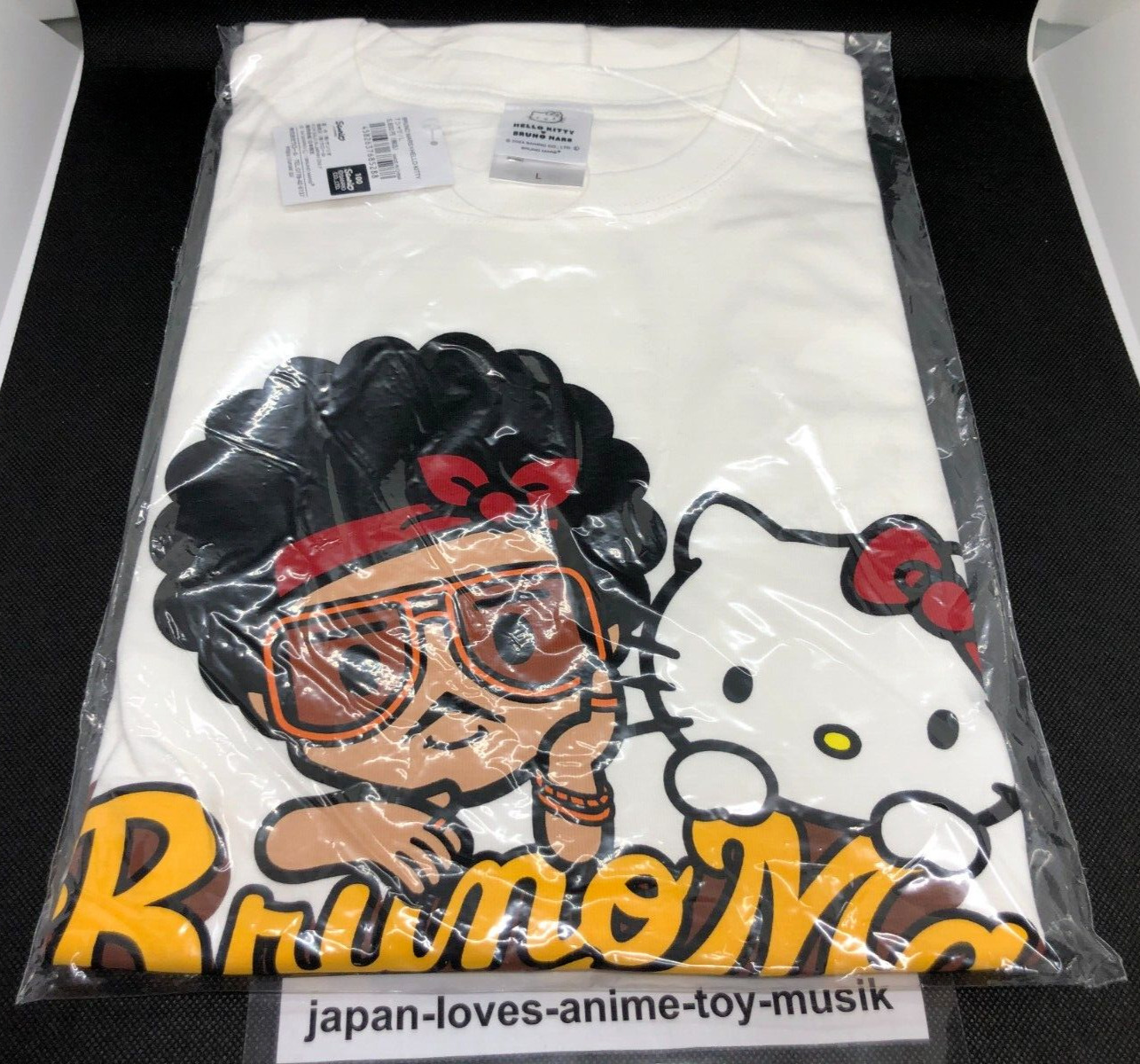 Bruno Mars x Hello Kitty T-shirt Asian L Size Sanrio Tokyo Limited Japan